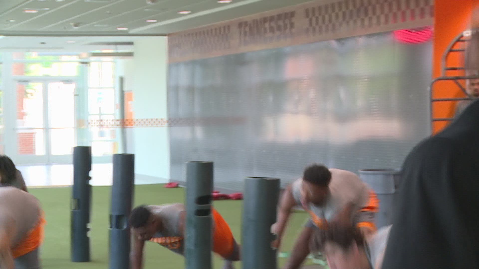 Bonus footage from an early morning Tennessee basketball summer workout in 2018, led by strength coach Garrett Medenwald.