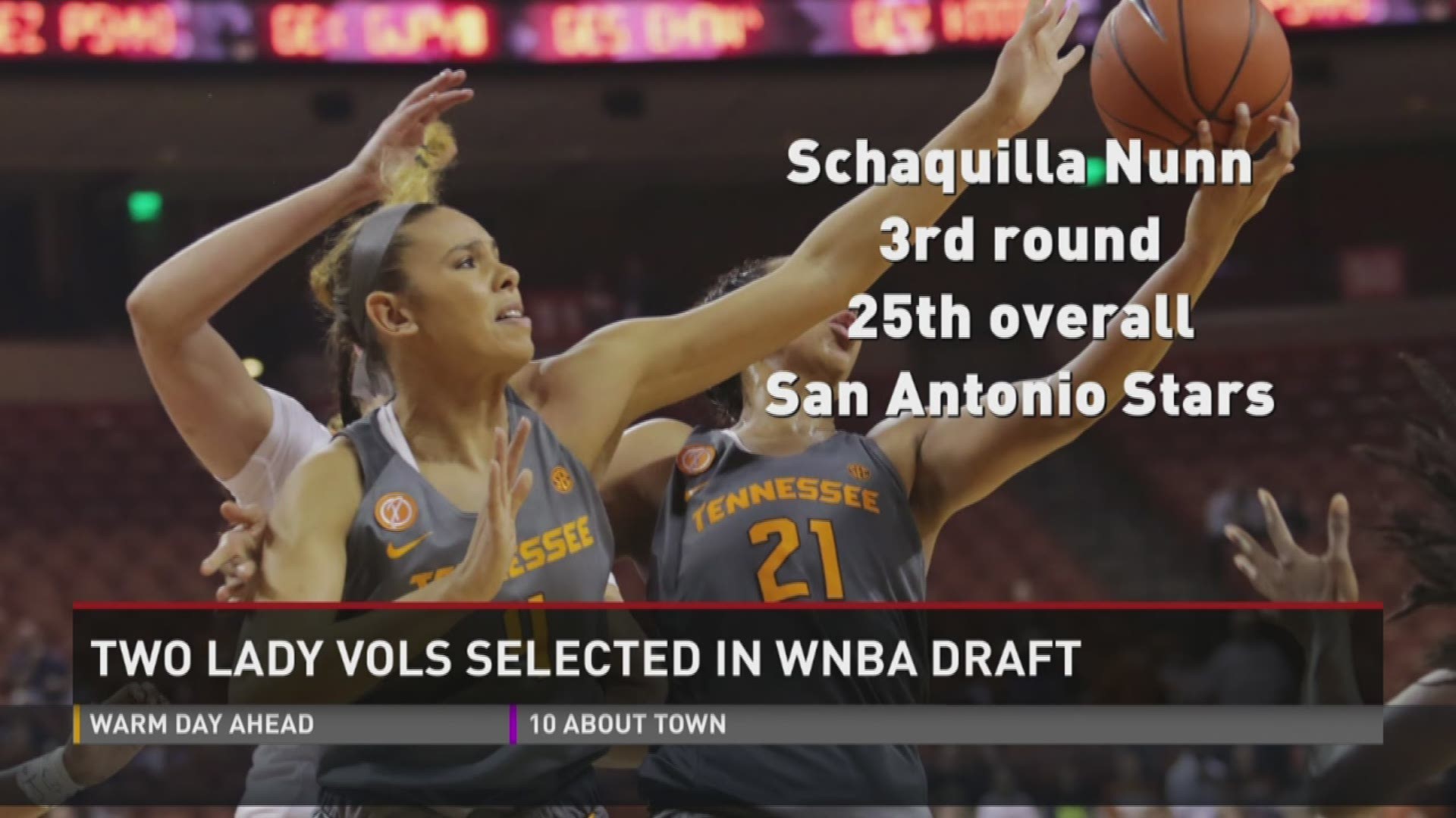 The Tennessee Lady Vols had two players selected in the 2017 WNBA Draft on Thursday night.