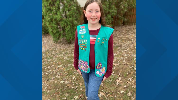 Knox County fifth grader wins national Girl Scout essay writing contest and a badge from outer space