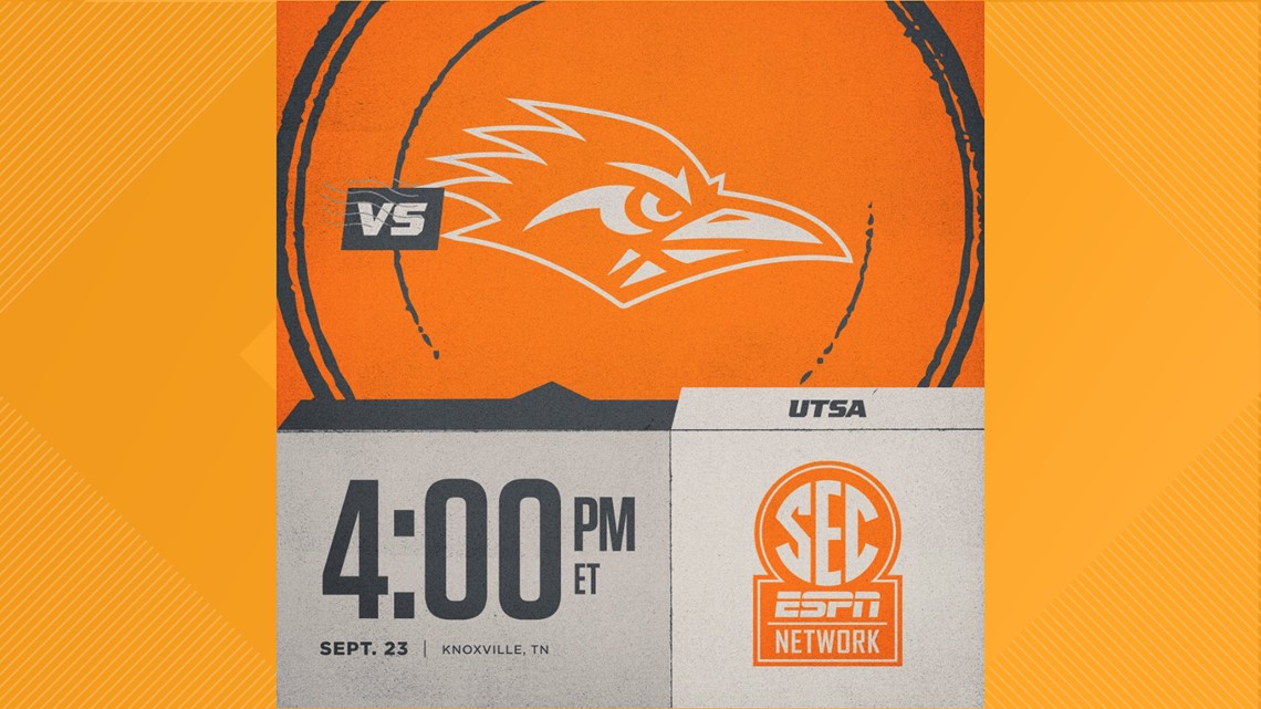 Kickoff time announced for UTK vs. UTSA