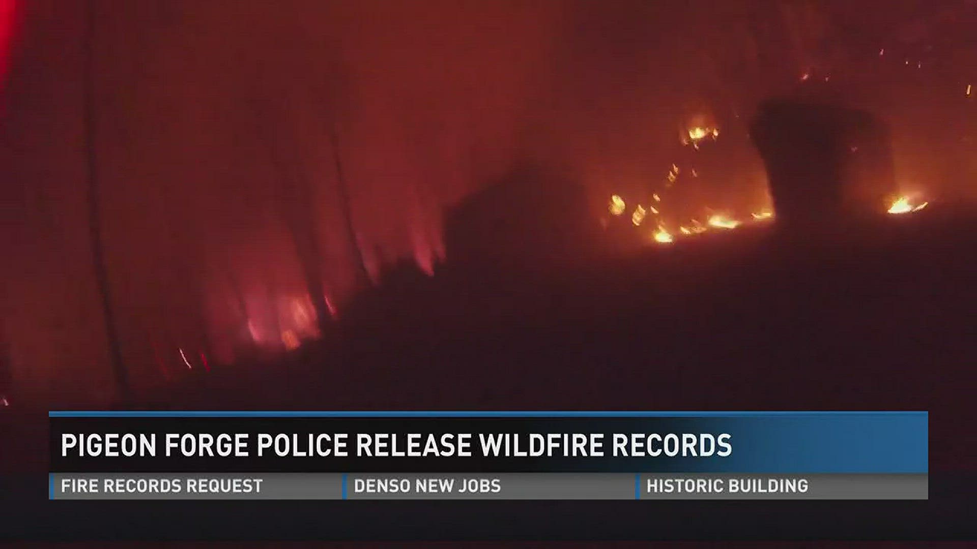 July 13, 2017: Newly-released records show Pigeon Forge police officers worked to help people fleeing from wildfires in Gatlinburg