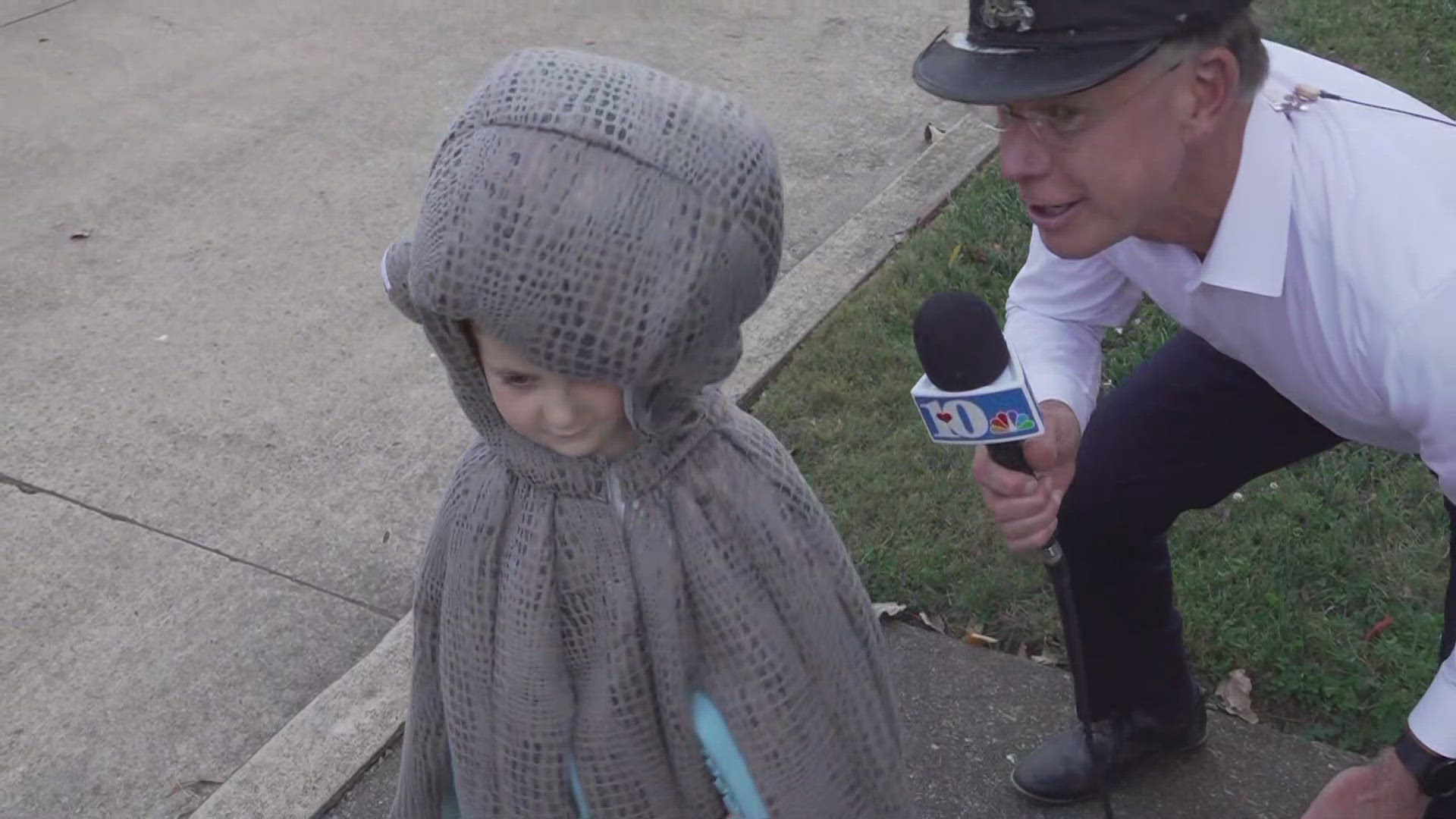 "I've never seen such a sweet, sad face around so much candy!" Anchor Brittany Bailey said.