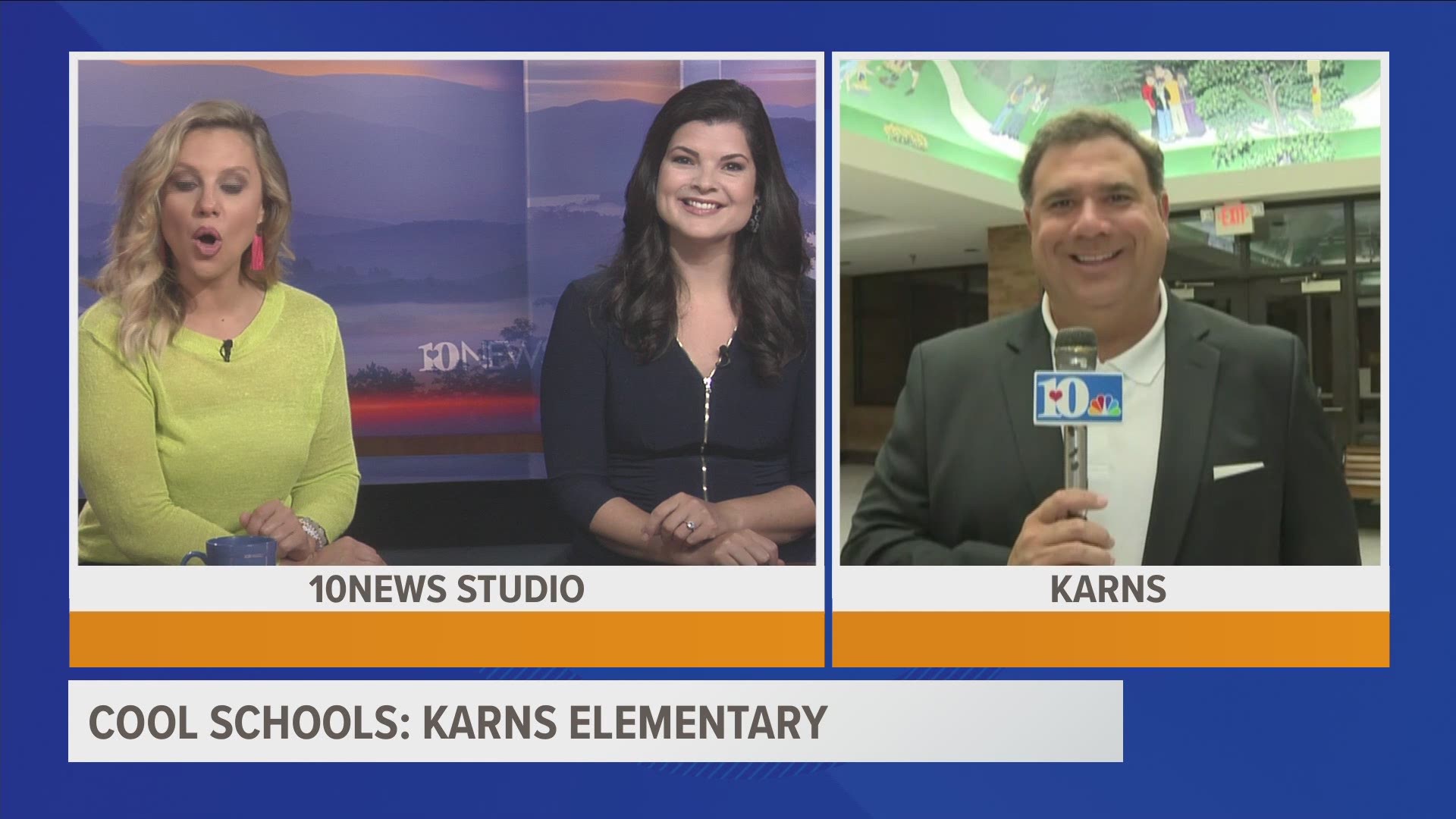 10News Anchor Russell Biven visits students at Karns Elementary School get a look at why their school is part of WBIR's "Cool Schools."