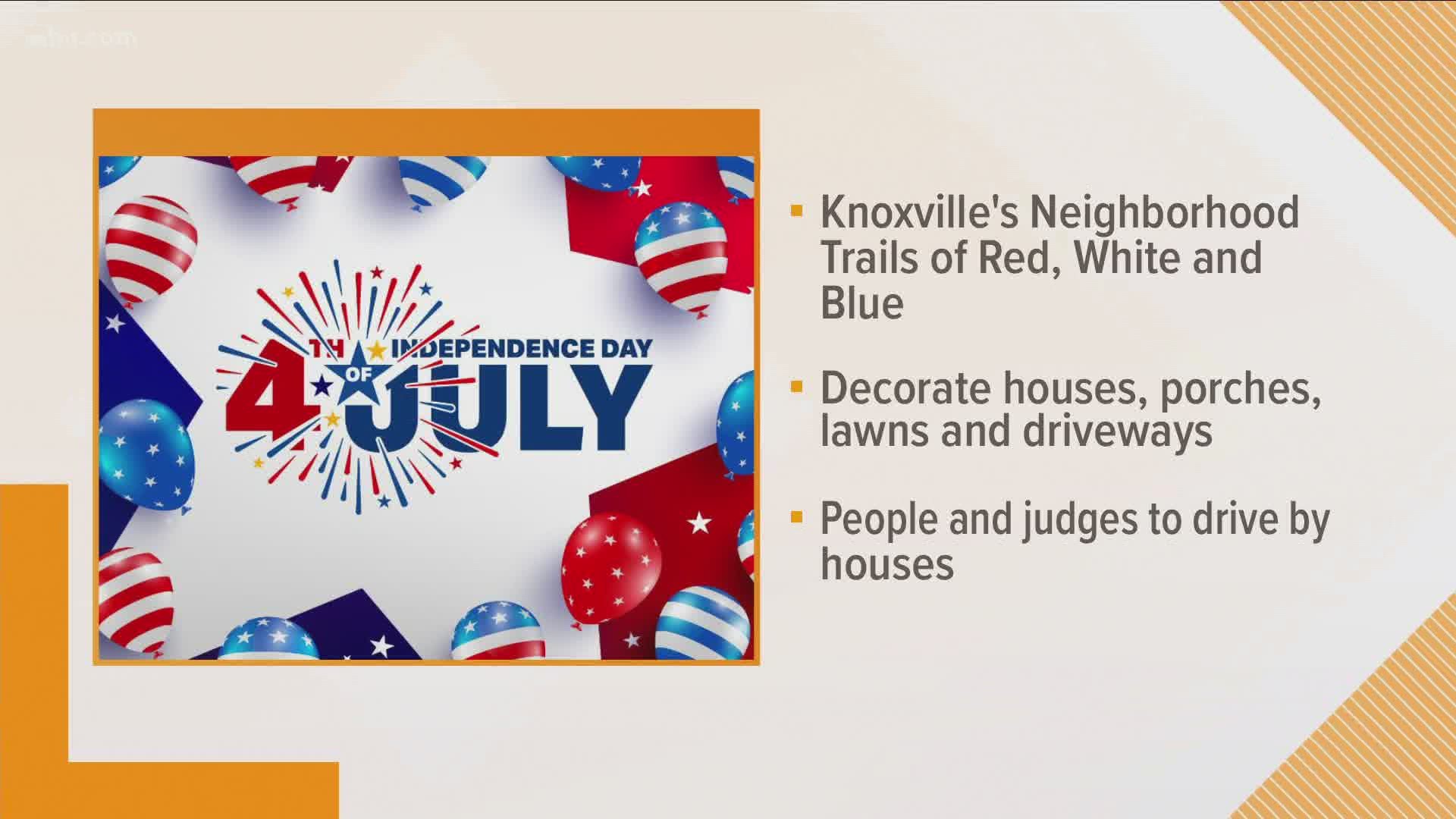 The new plans are called "Knoxville's Neighborhood Trails of Red, White and Blue."