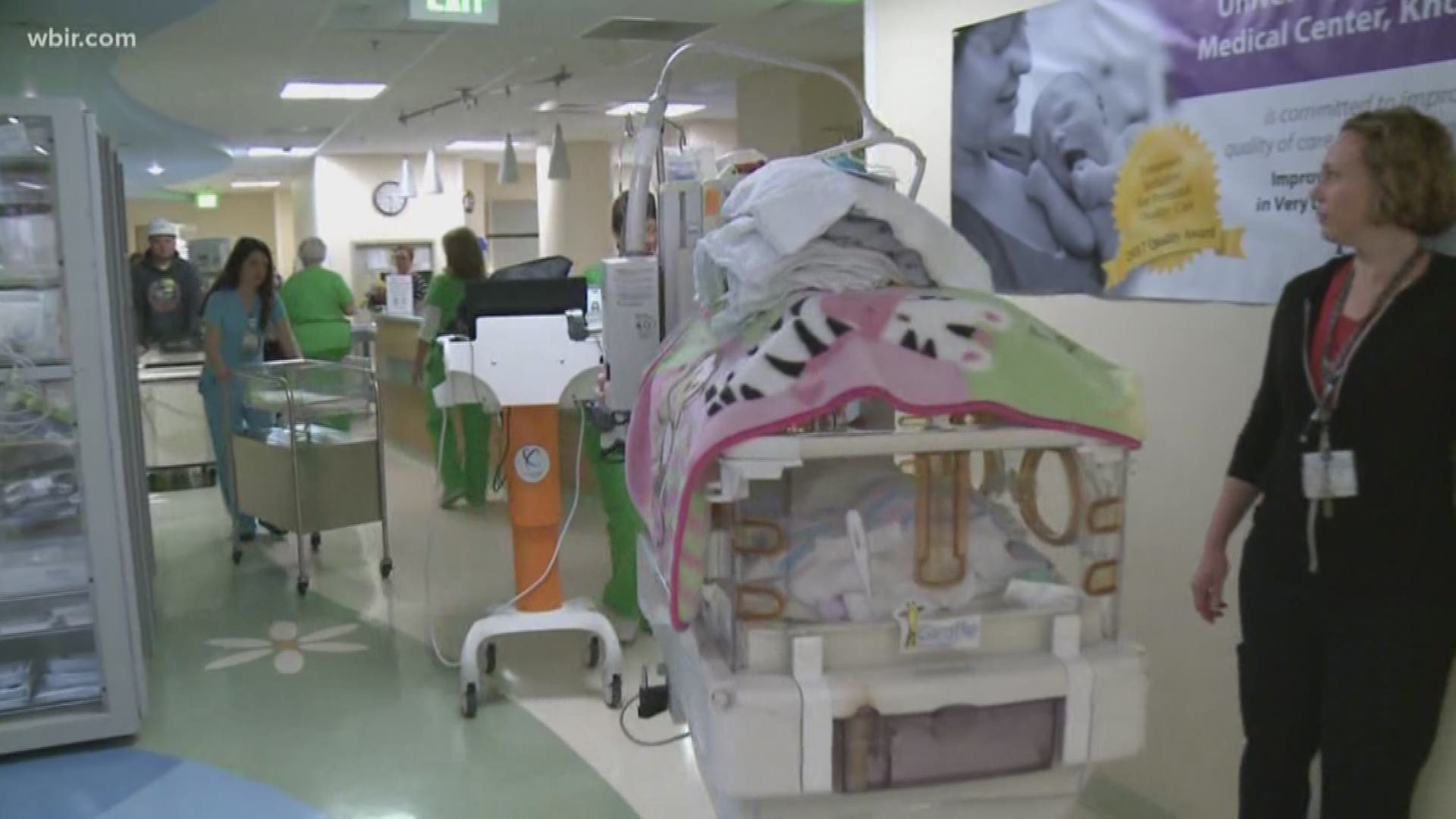 The hospital finished renovations to create more space for NICU patients and they moved in today. The rooms are more private and have space for parents to stay with their little ones.