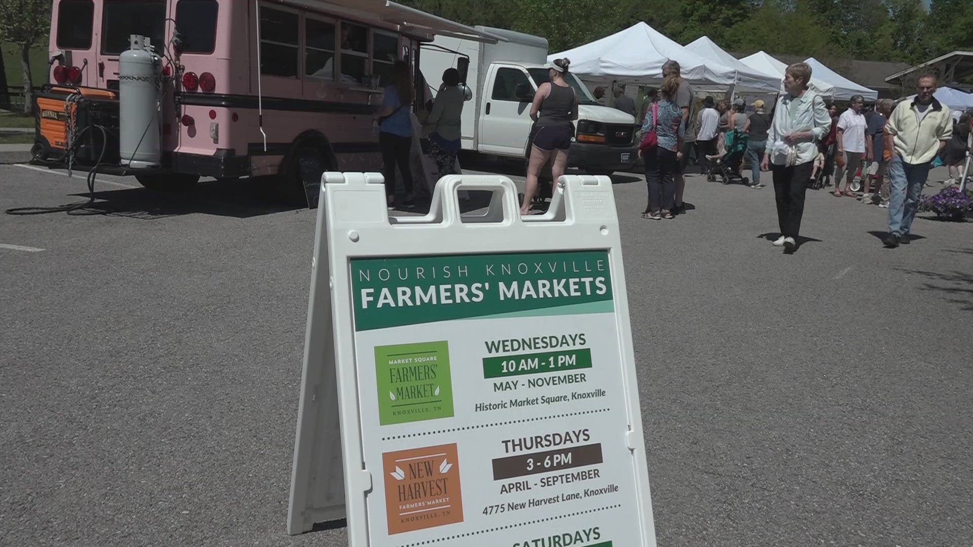 Visitors at New Harvest Park have a weekly chance to grab locally-grown produce, eggs, meat as well as artisan crafts.