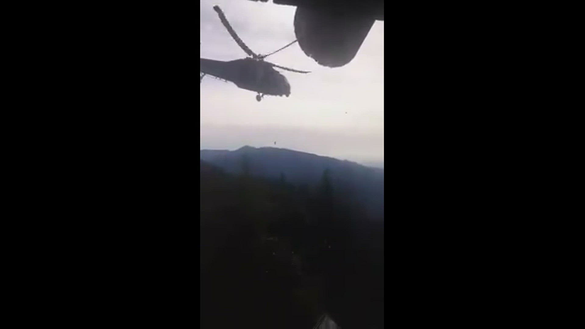 The Tennessee Army National Guard helped park rangers rescue a man from the back country on Wednesday in the Great Smoky Mountains National Park.