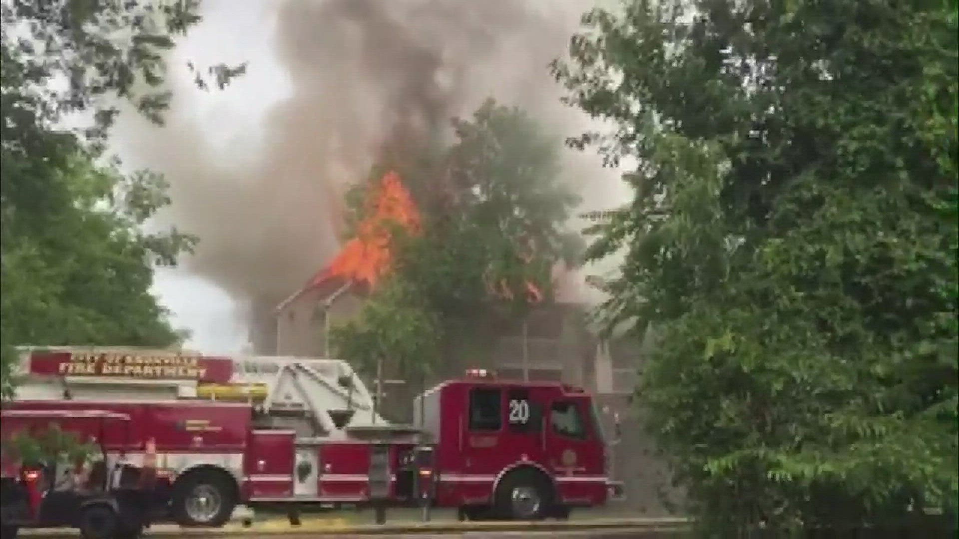 A fire broke out at an apartment at the Bell Walker's Crossing neighborhood.