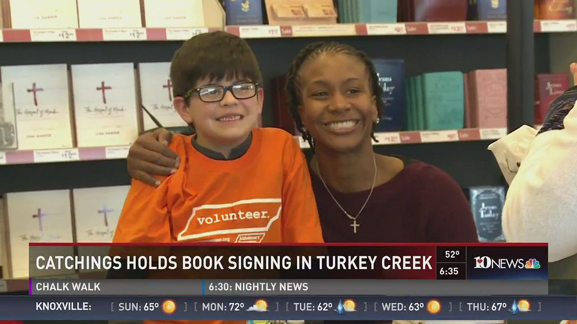 Tamika Catchings signed copies of her book on Saturday in Knoxville.