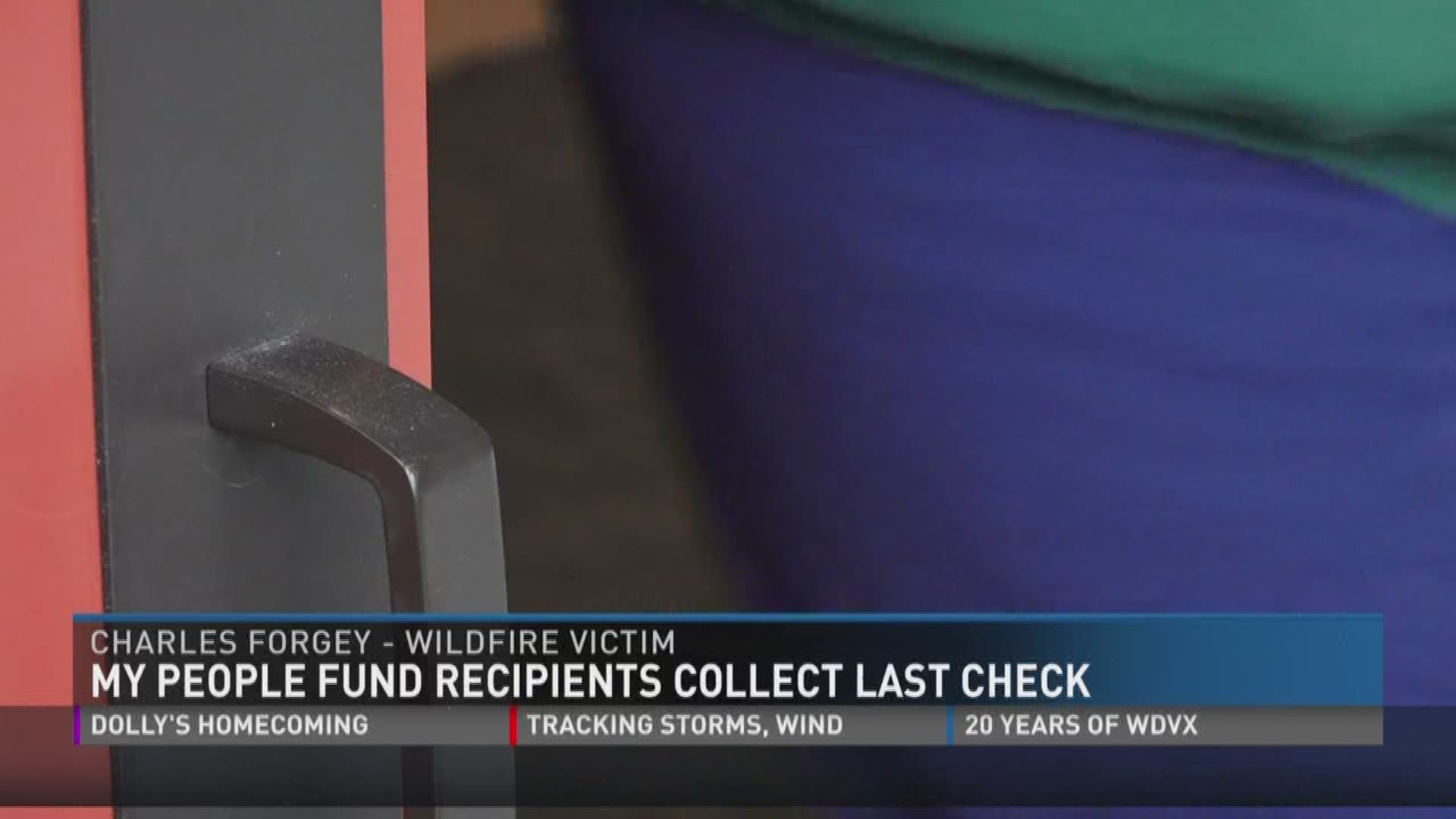 Wildfire victims received a special surprise when collecting their final "My People Fund" check