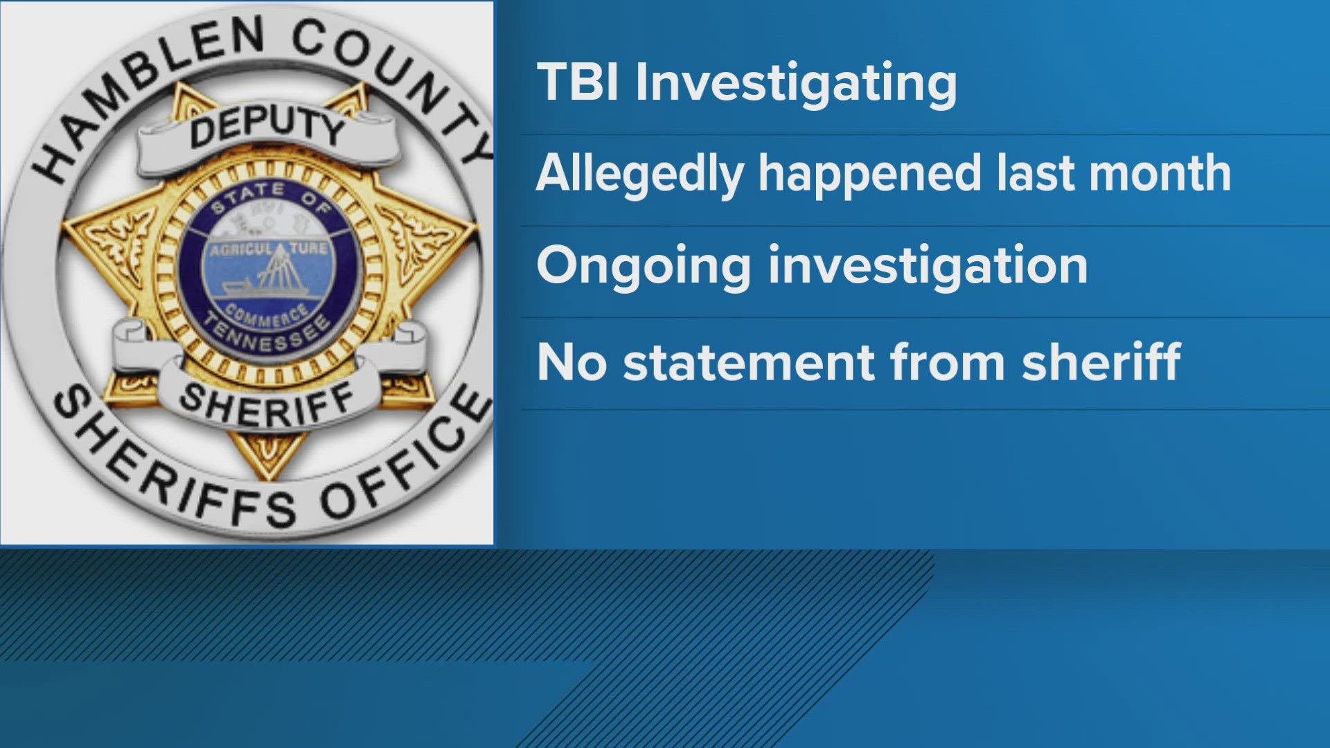 TBI investigates Hamblen County Jail assault allegation | wbir.com
