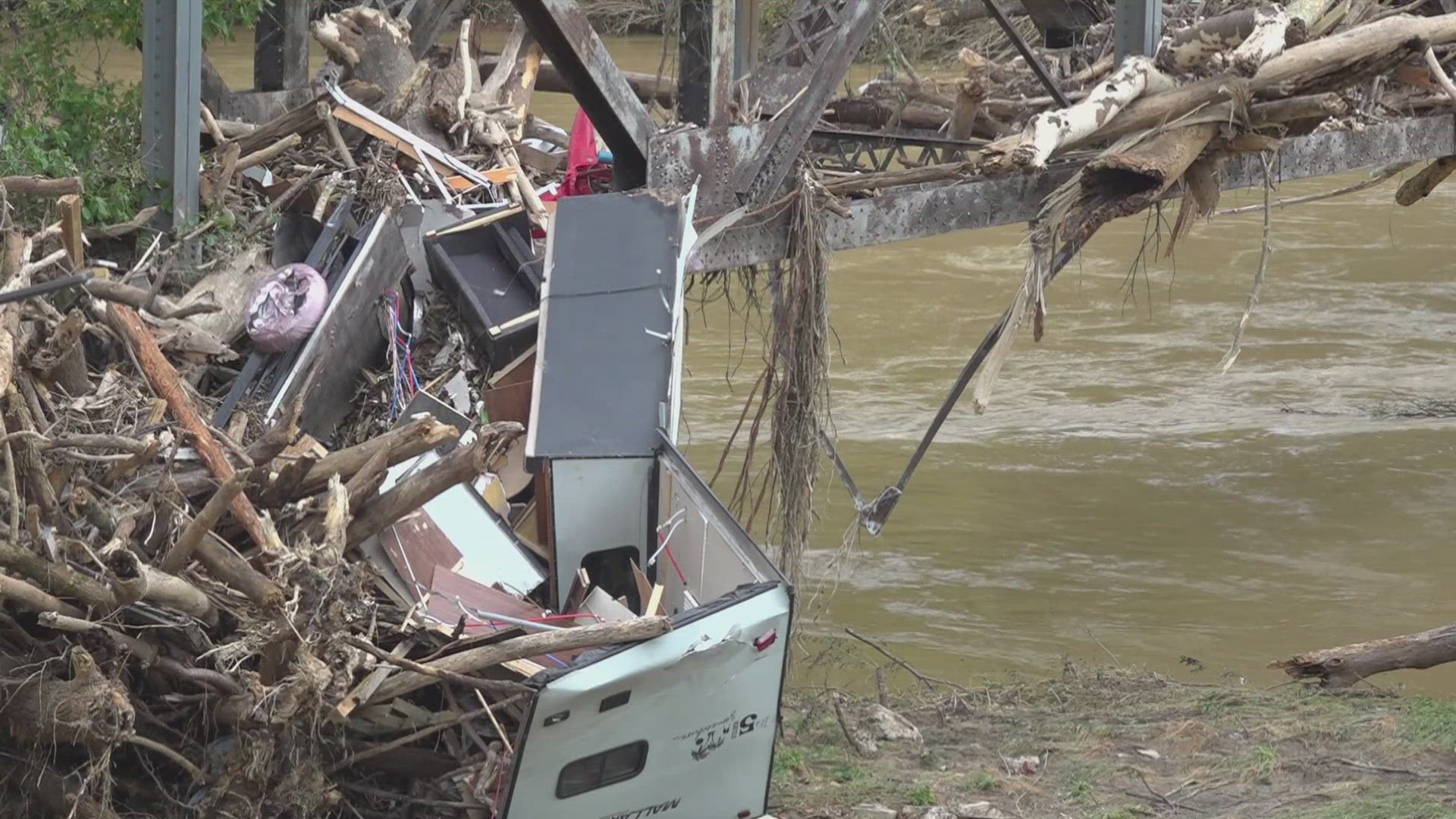 Many parts of Cocke County are still underwater and people aren't able to get to their homes.