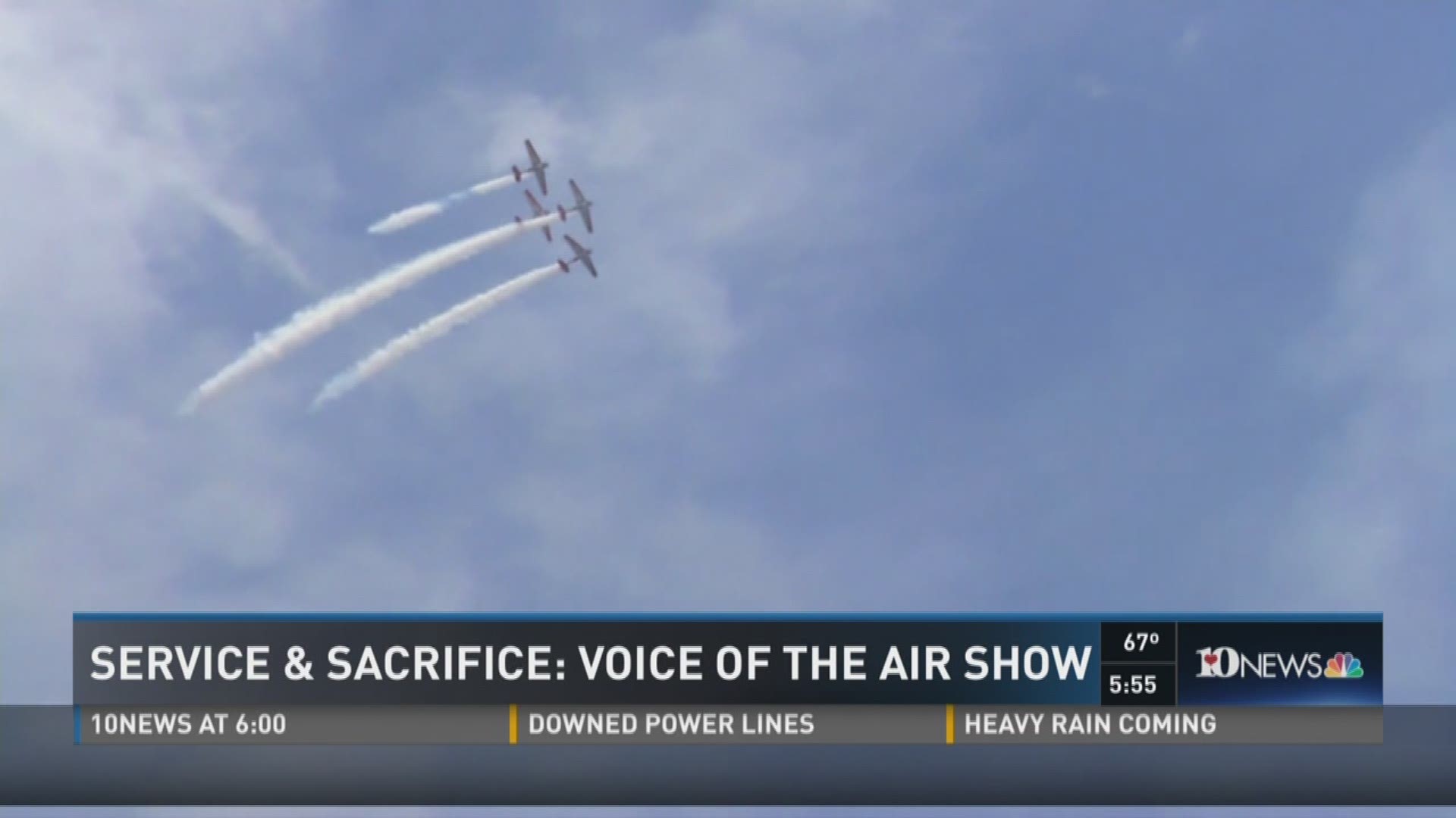 Right along with the Blue Angels and other aerobatic planes, one "voice" will echo across the skies of the Smoky Mountain Air Show. 10News anchor John Becker introduces us to Rob Reider.