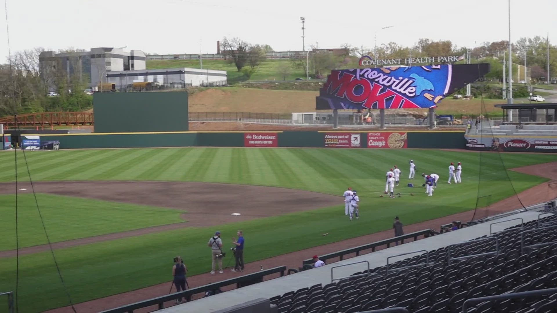 Covenant Health Park is meant to be easily transformed from a baseball field to a soccer field so both the Knoxville Smokies and One Knoxville teams can play on it.