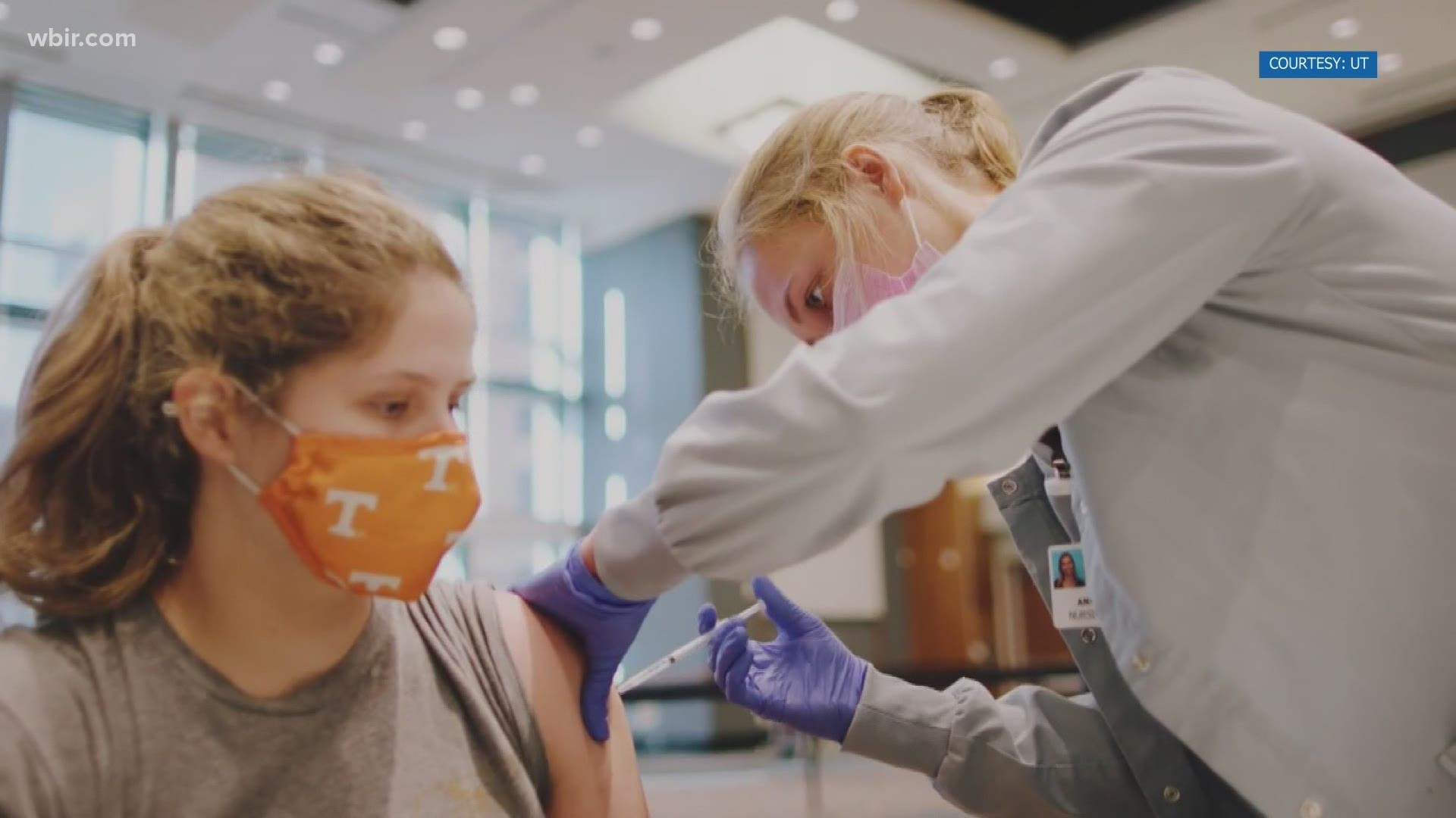 The milestone dose was given during a public clinic on Friday, around two months after the University of Tennessee's first round of vaccinations.