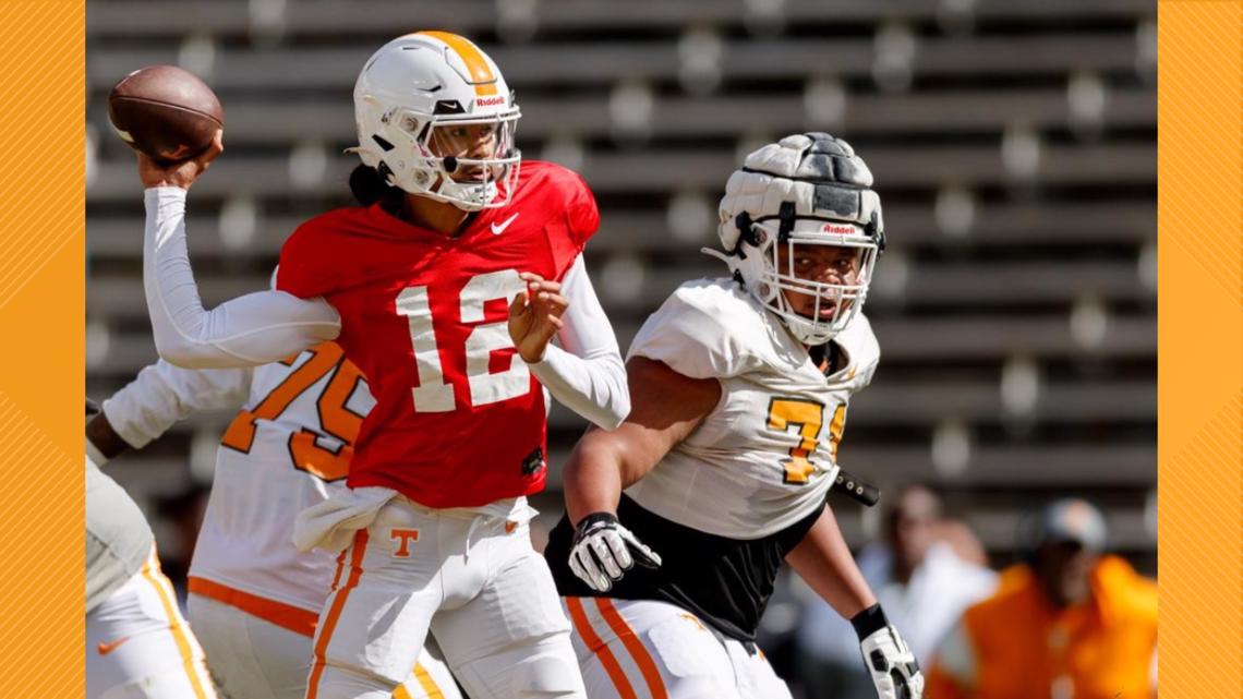 Nico Iamaleava Shines In Vols' First Spring Scrimmage | Wbir.com