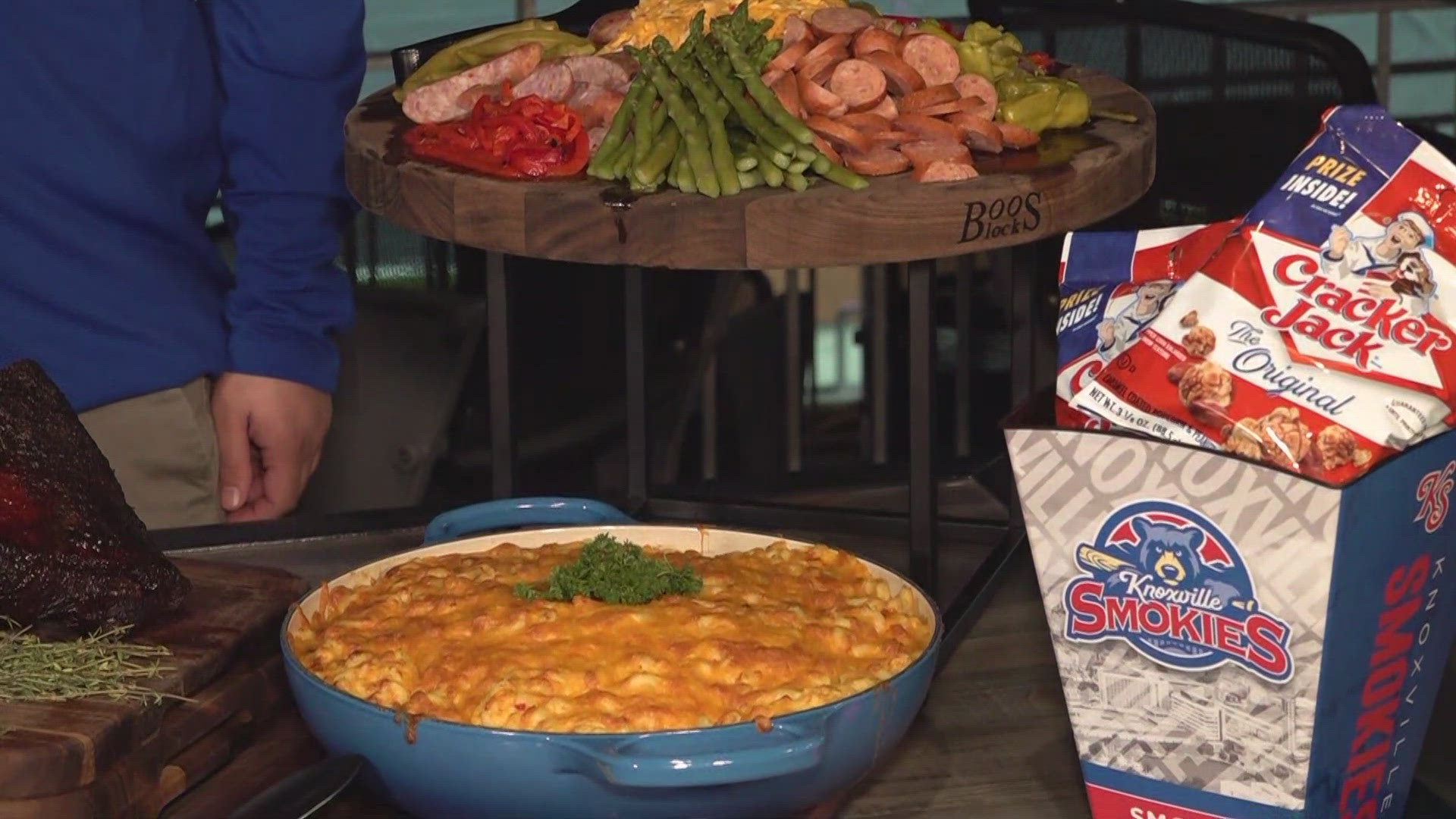 Chef Aaron Gonnelly shares a few of the eats you can get buy at today's game in Covenant Health Park. 