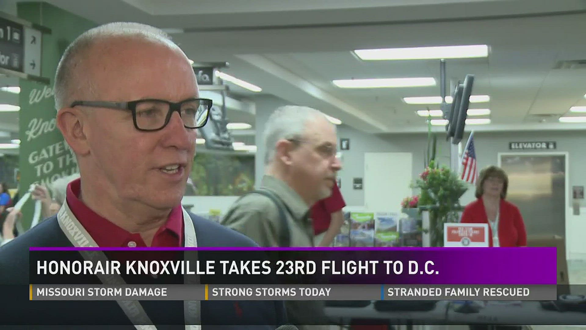 HonorAir's 23rd flight departed from McGhee Tyson Airport to Washington, D.C. on Wednesday morning.
