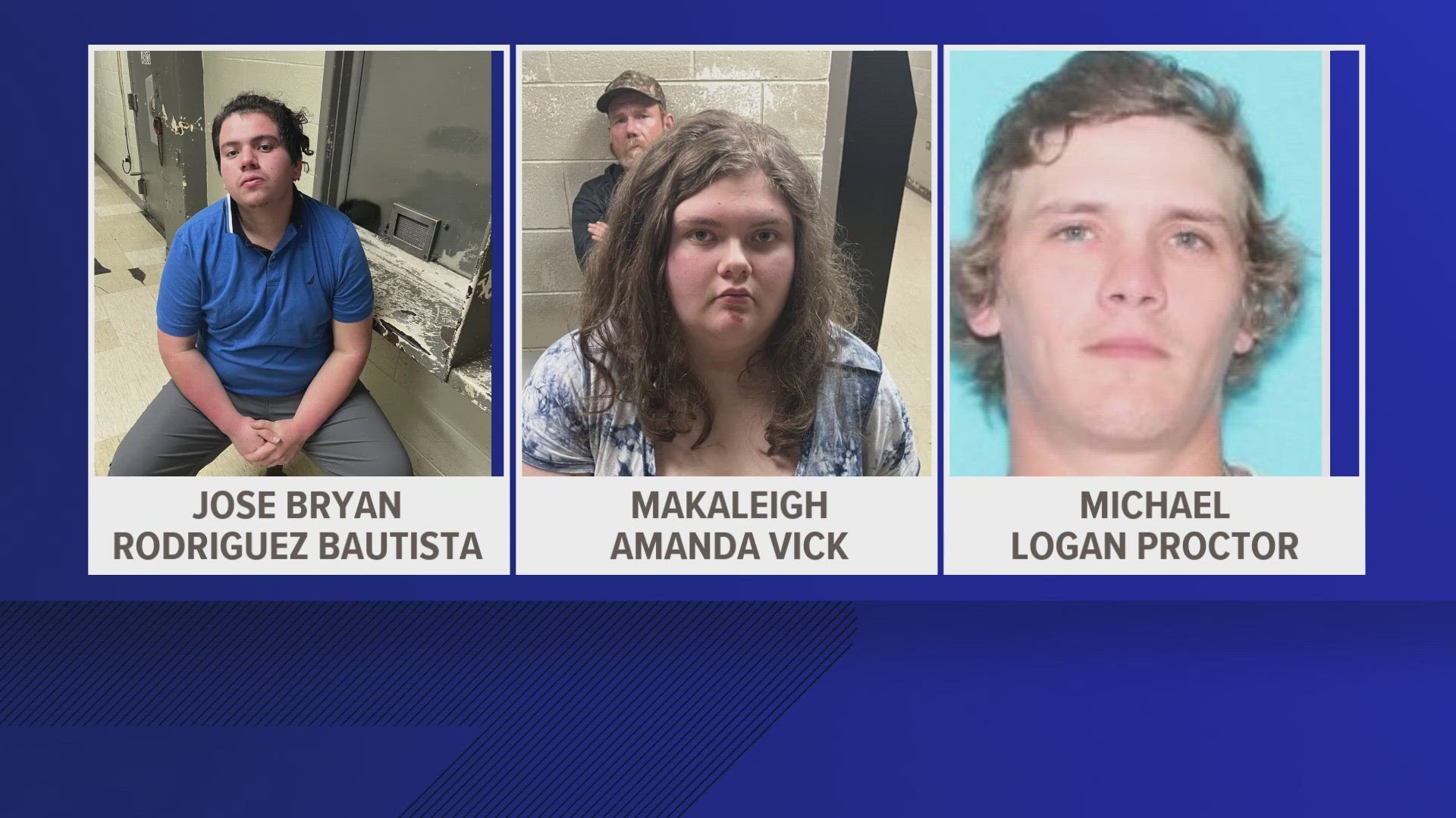 Two were found in Tennessee and taken into custody "without incident," ECSO said.