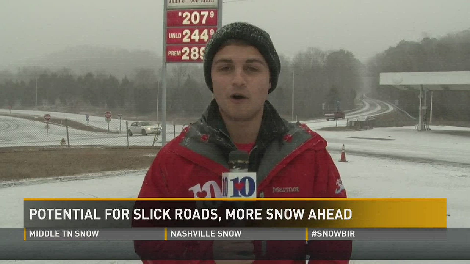 A look at the roadways in Campbell County on Friday at noon.