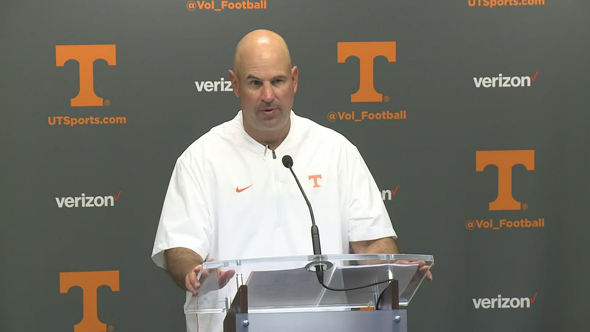 Jeremy Pruitt opens his post game press conference after the Vols defeated UTEP 24-0.