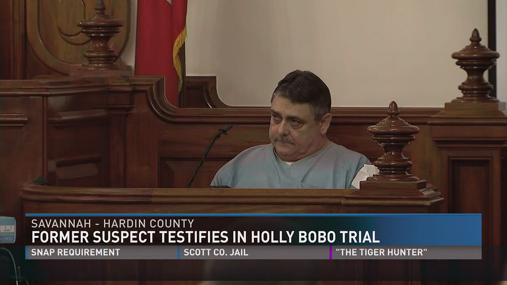 Sept. 18, 2017: A man the TBI originally named the top suspect in the Holly Bobo murder took the stand in the murder trial for Zach Adams.