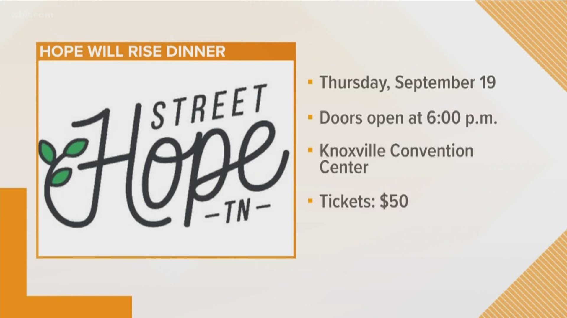 Street Hope TN is a nonprofit organization in Knoxville fighting against child sexual exploitation and trafficking. The group talks about an upcoming event, the Hope Will Rise dinner, to support its efforts.