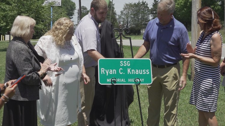 Sections of Tazewell Pike, Emory Road in Corryton dedicated to fallen Staff Sgt. Ryan Knauss