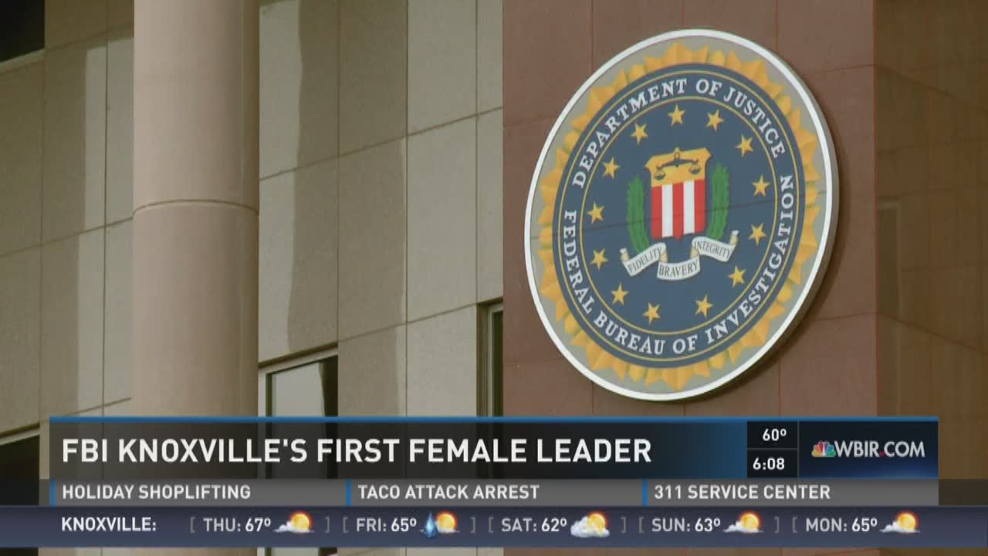 The FBI in Knoxville's new special agent in charge is the first female to hold that position.
