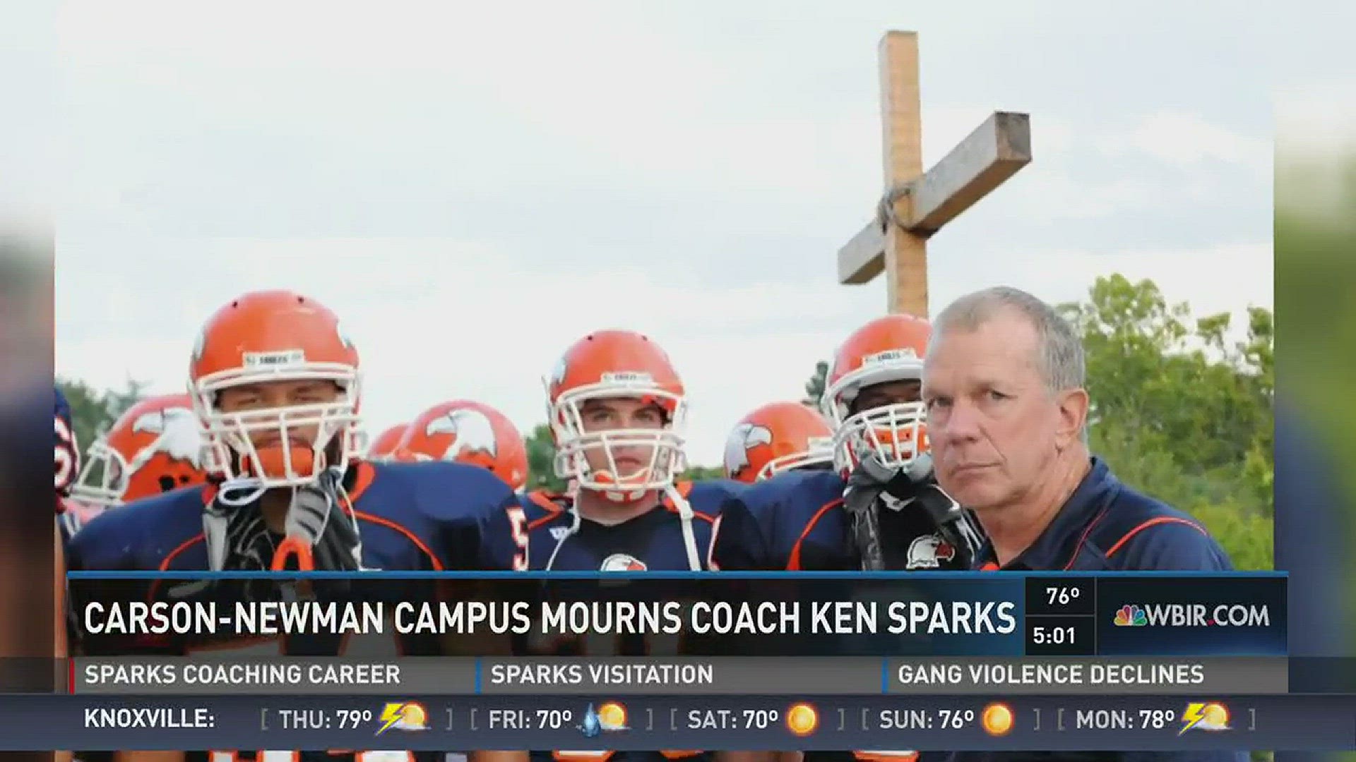 The Carson-Newman campus was in mourning Wednesday at the news that longtime football coach and Christian mentor  Ken Sparks lost his battle with cancer.
