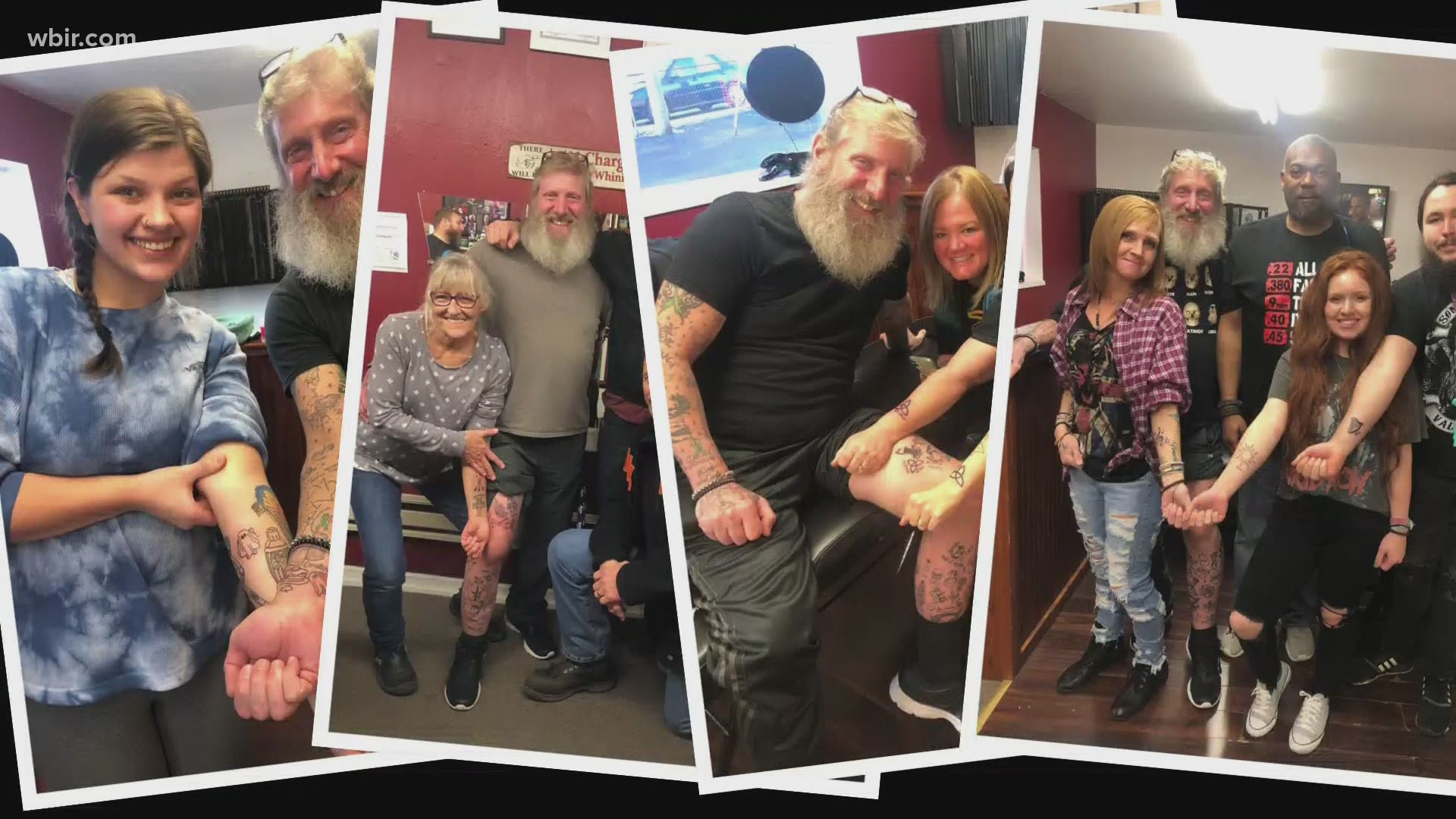 Don Caskey had a handful of tattoos when he was diagnosed with stage 4 kidney cancer in 2019. Now he has over 400, and each one has a twin on a stranger.