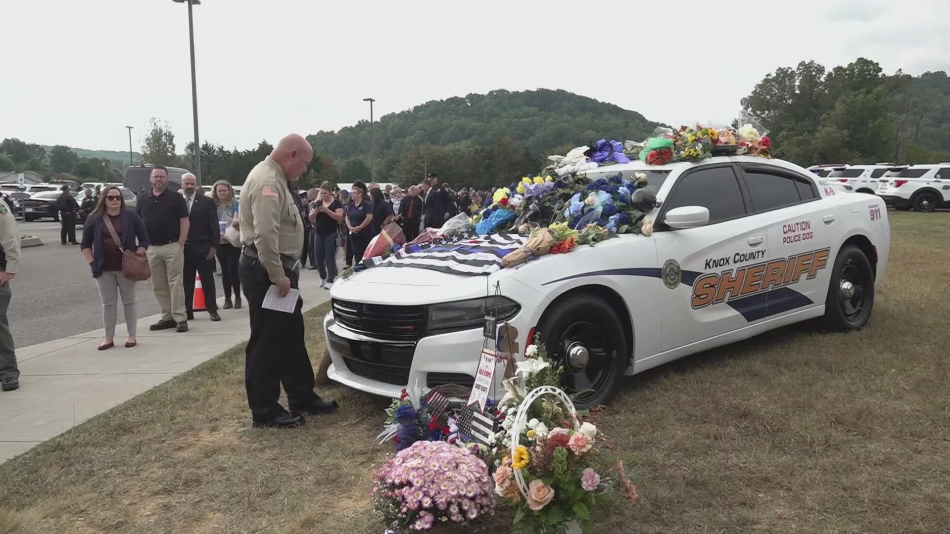 Sheriff Tom Spangler, widow Katarina Blakely and the rest of East Tennessee said their goodbyes to the fallen deputy.