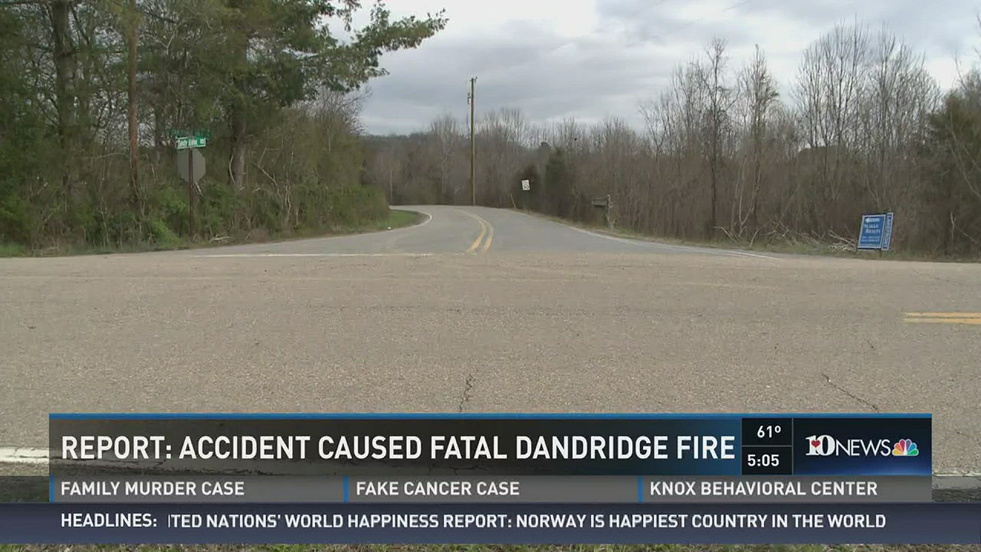 March 20, 2017: Jefferson County officials say an accident started a fatal fire in Dandridge over the weekend.