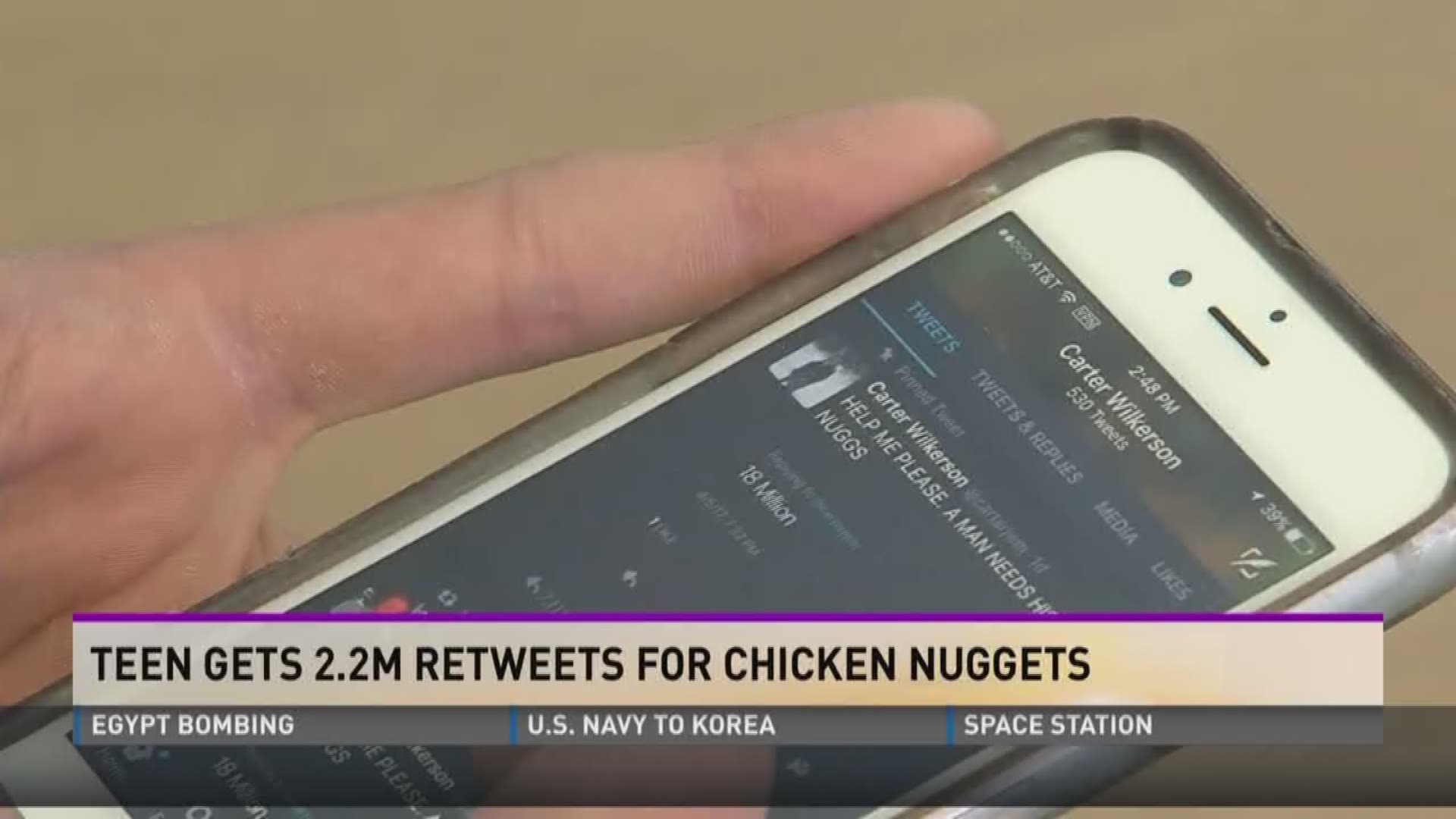 A Reno teen is reaching peak Twitter fame today after accepting a challenge from Wendy's official fast food Twitter account to get 18 million retweets in exchange for a year's supply of chicken nuggets.