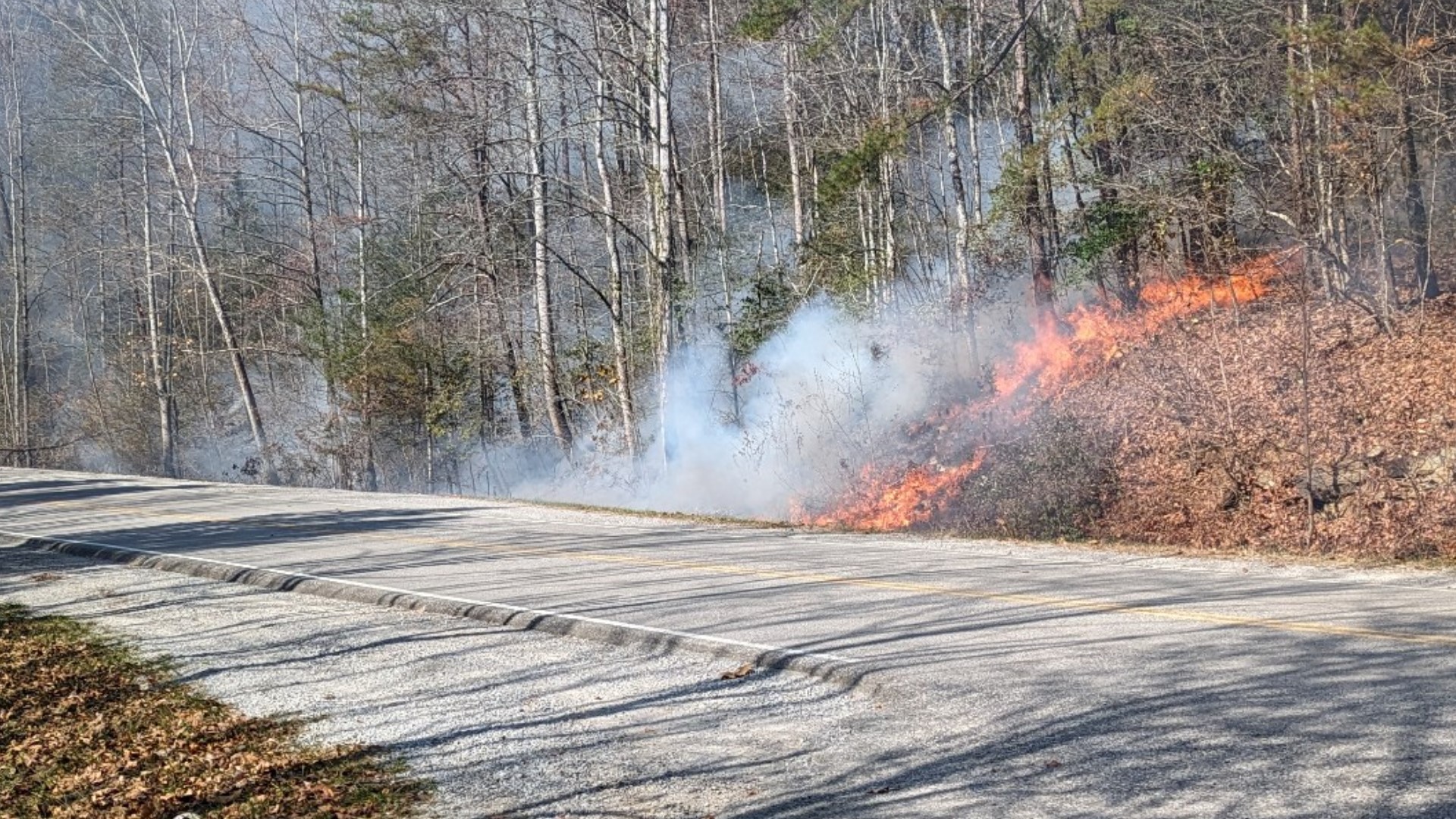 A new fire in Campbell County was reported on Tuesday near Meredith Cemetery after several other wildfires ignited across East Tennessee.