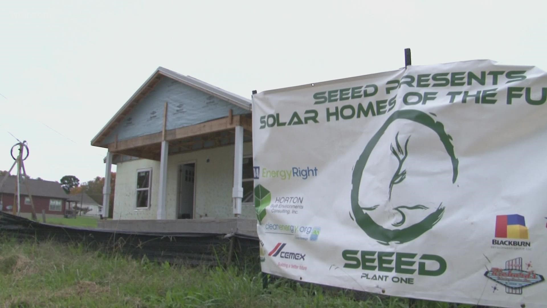 Off Texas Avenue, a new solar home is nearing completion. It was built by young adults in the SEEED organization.