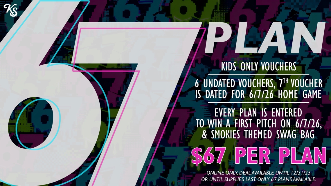 'Has your child been suffering from 6-7?' | Knoxville Smokies launch kids-only '6-7' plan with exclusive game perks