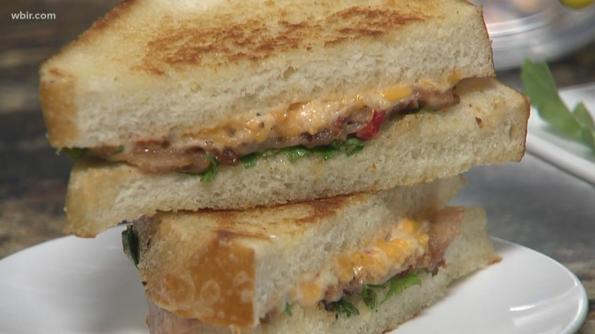 Chef John and Angie from Cooks on the Curb joined us on Monday with a delicious recipe for  bacon and pimento grilled cheese along with basil tomato soup.