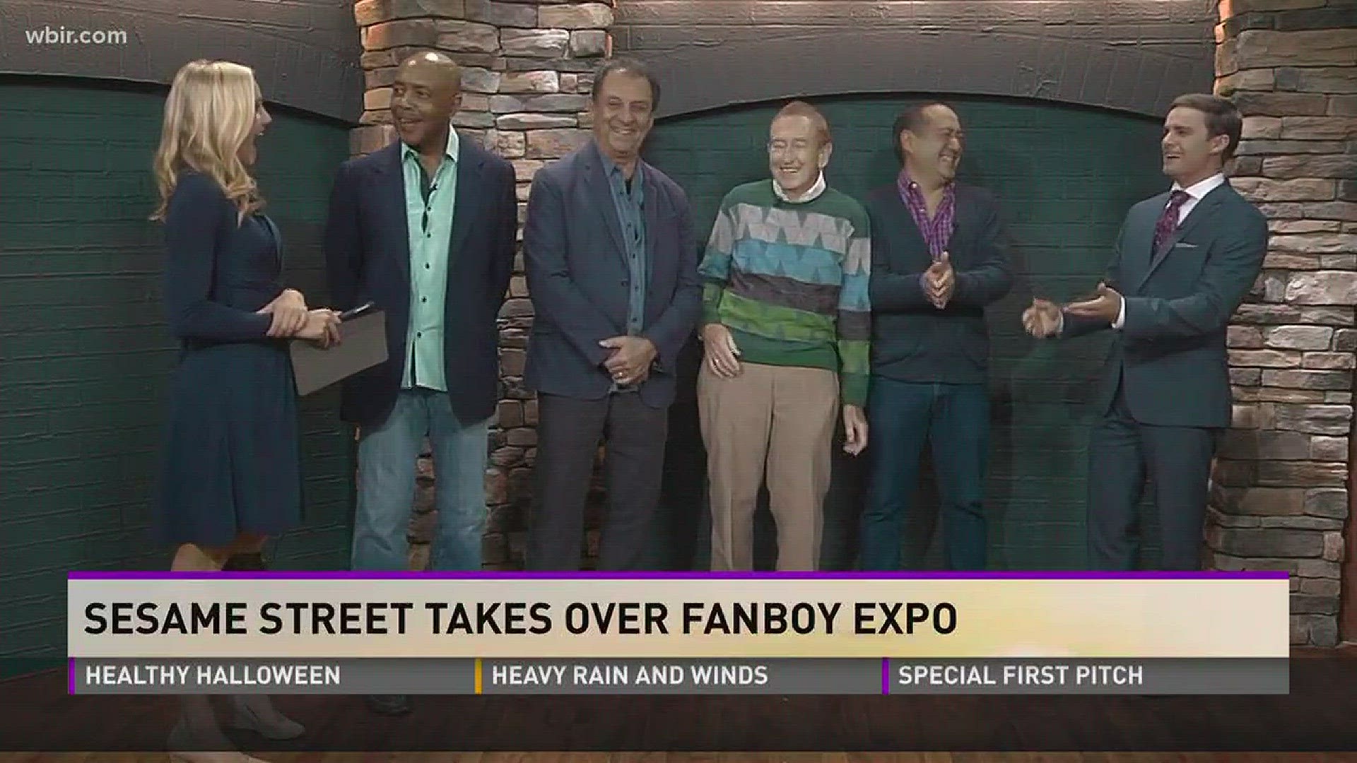 The Sesame Street crew visits WBIR ahead of their Fanboy appearance.