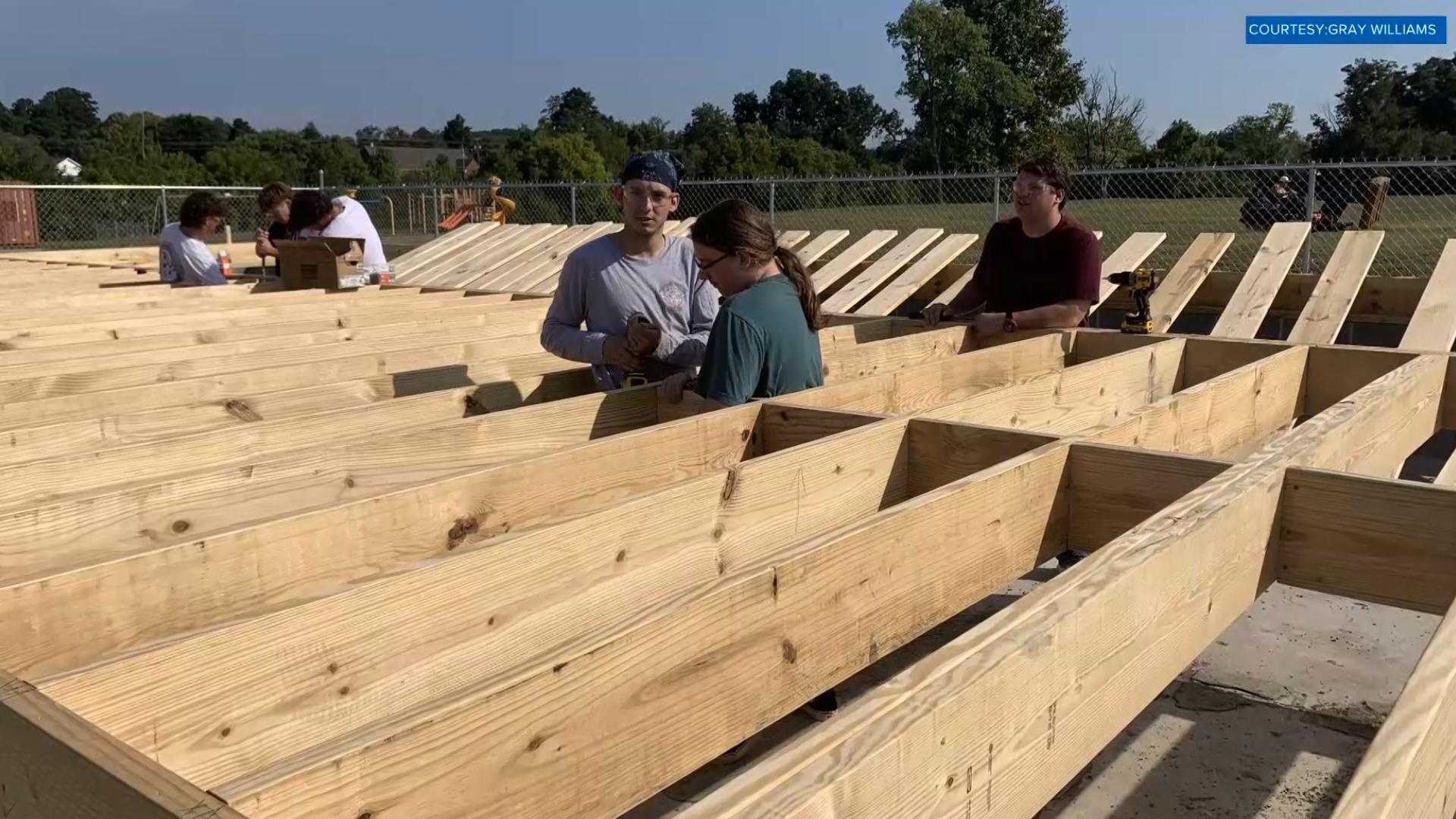 Greenback Schools used money from a CTE grant to build a three-bedroom, two-bathroom home with help from community members.