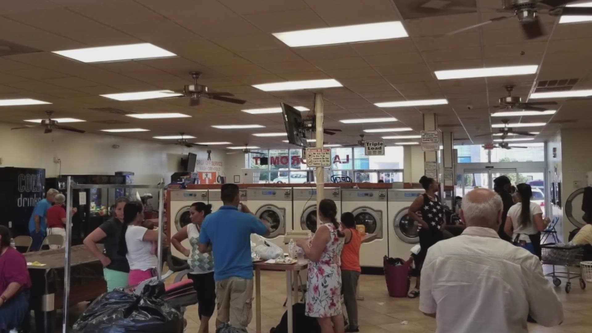 Mustafa Freeman owns the Wash House Laundry Center and on the first Tuesday of every month, he gives people a chance to wash their clothes for free.