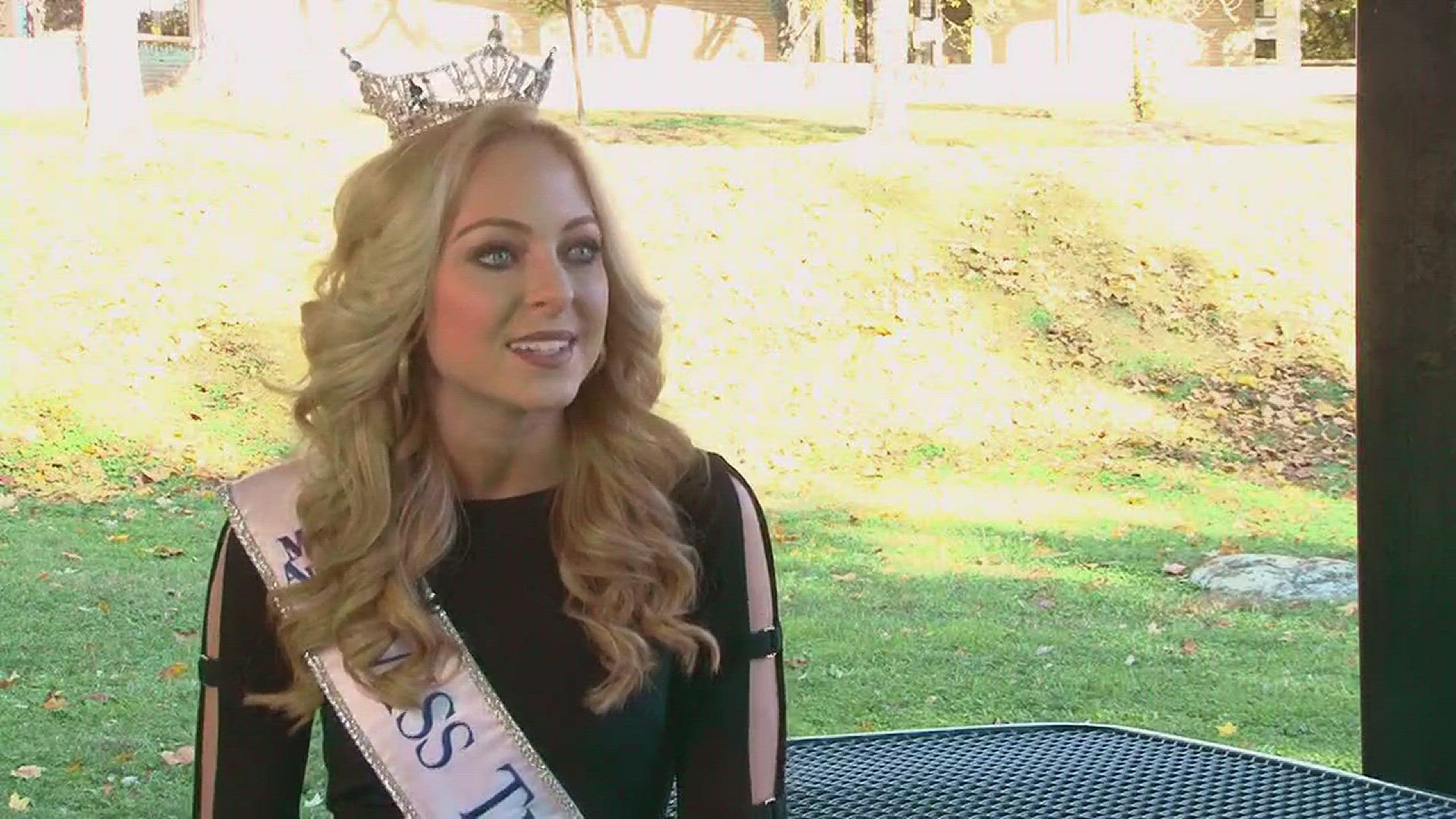 Nov. 3, 2017: Miss Tennessee Caty Davis is using her platform to educate young people about preventing addiction.