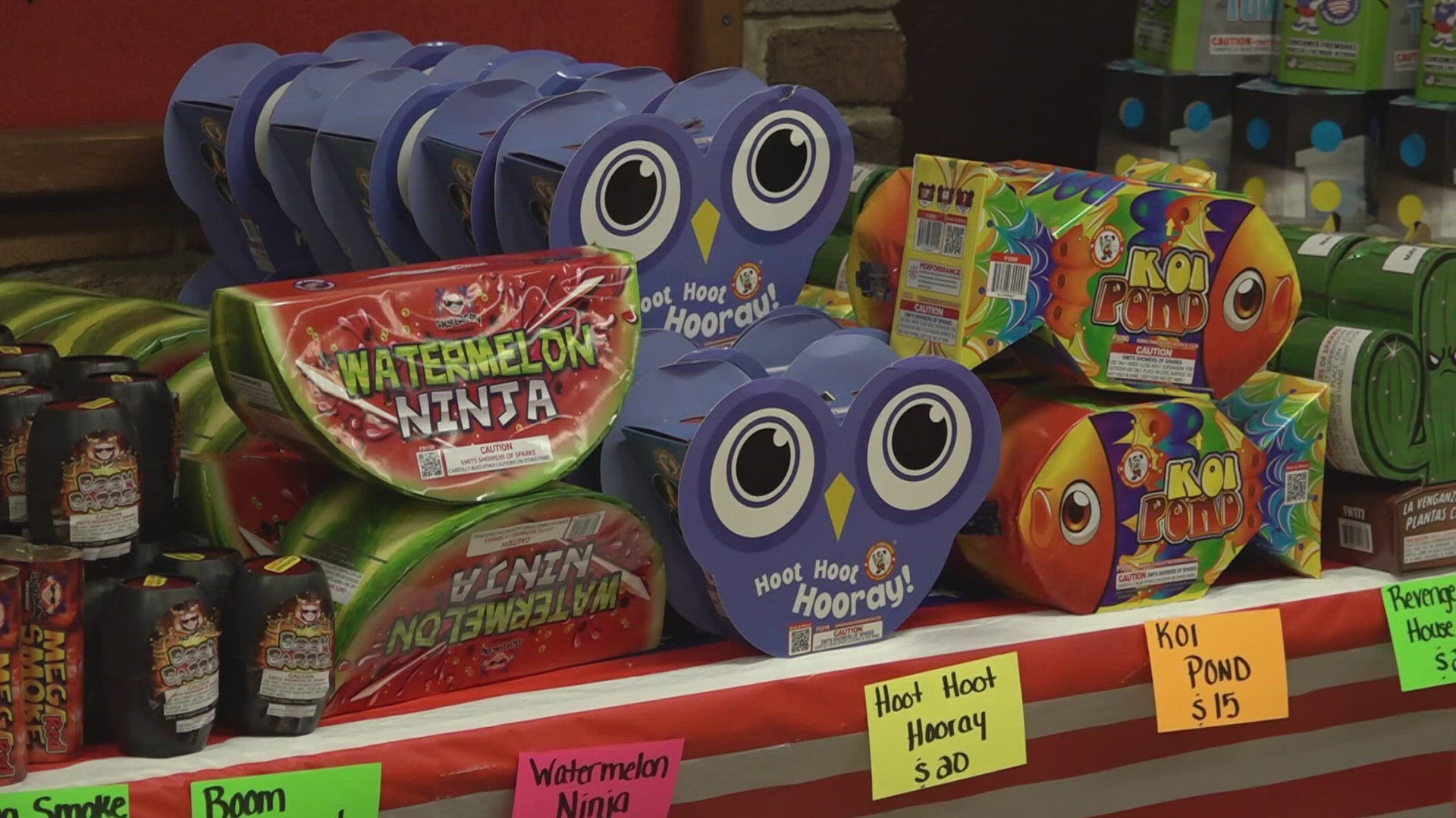 The Dandridge Fire Chief said sales were a little down this year because the Fourth of July was on a Thursday.