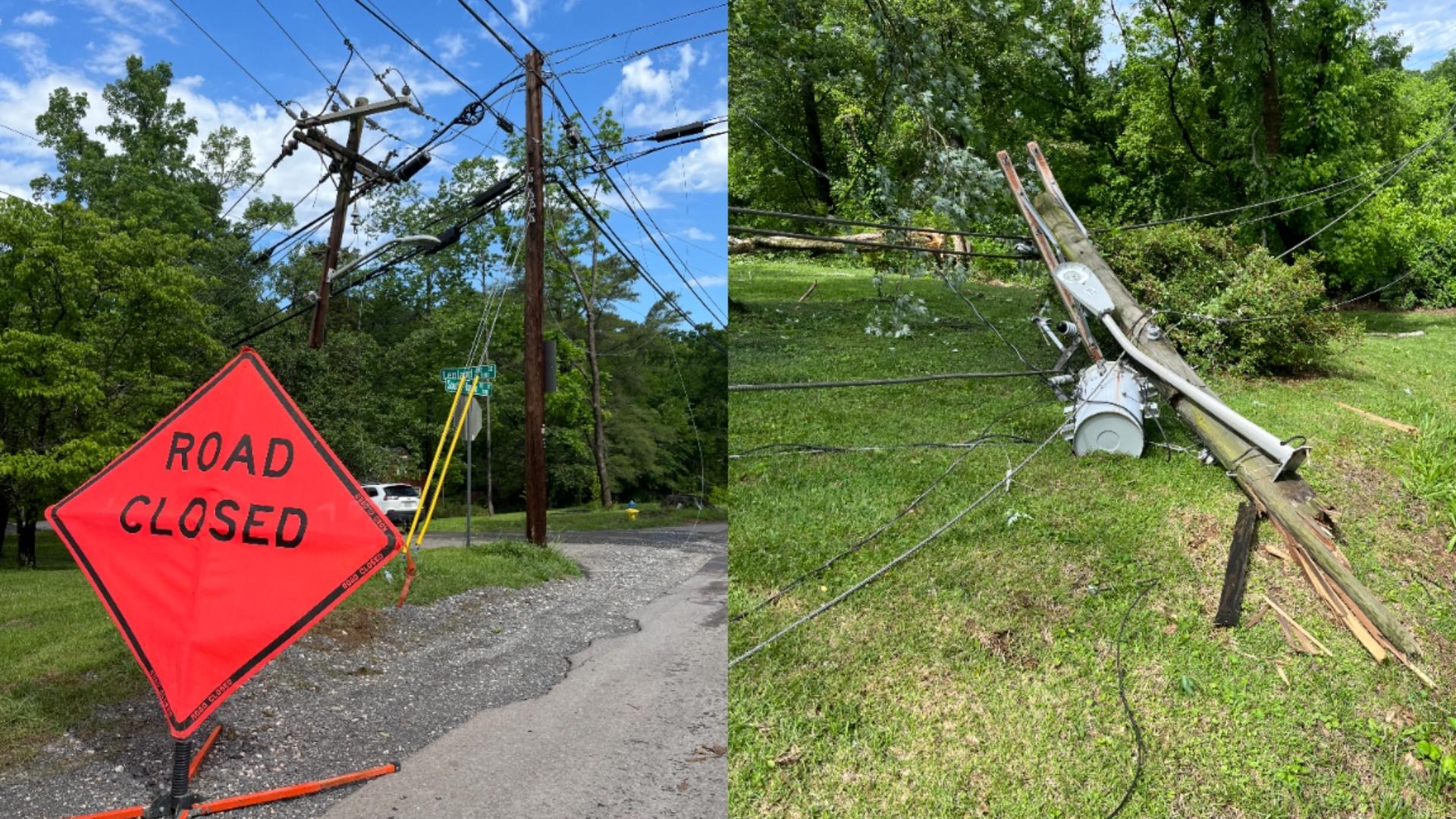 Here are the East TN roads that suffered damage after severe storms on ...