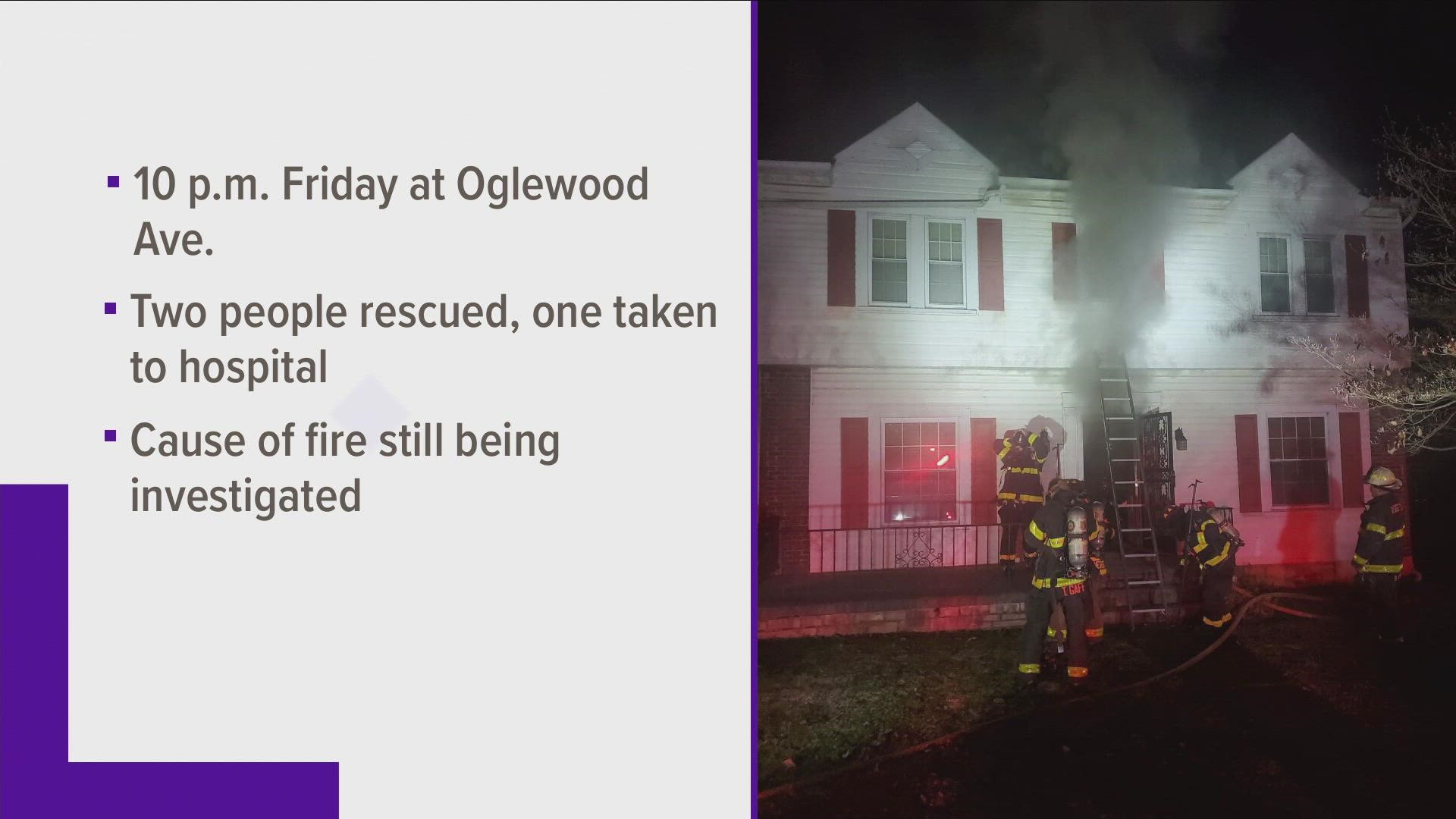 Knoxville Fire Department responded to a house fire around 10 p.m. on November 26.
