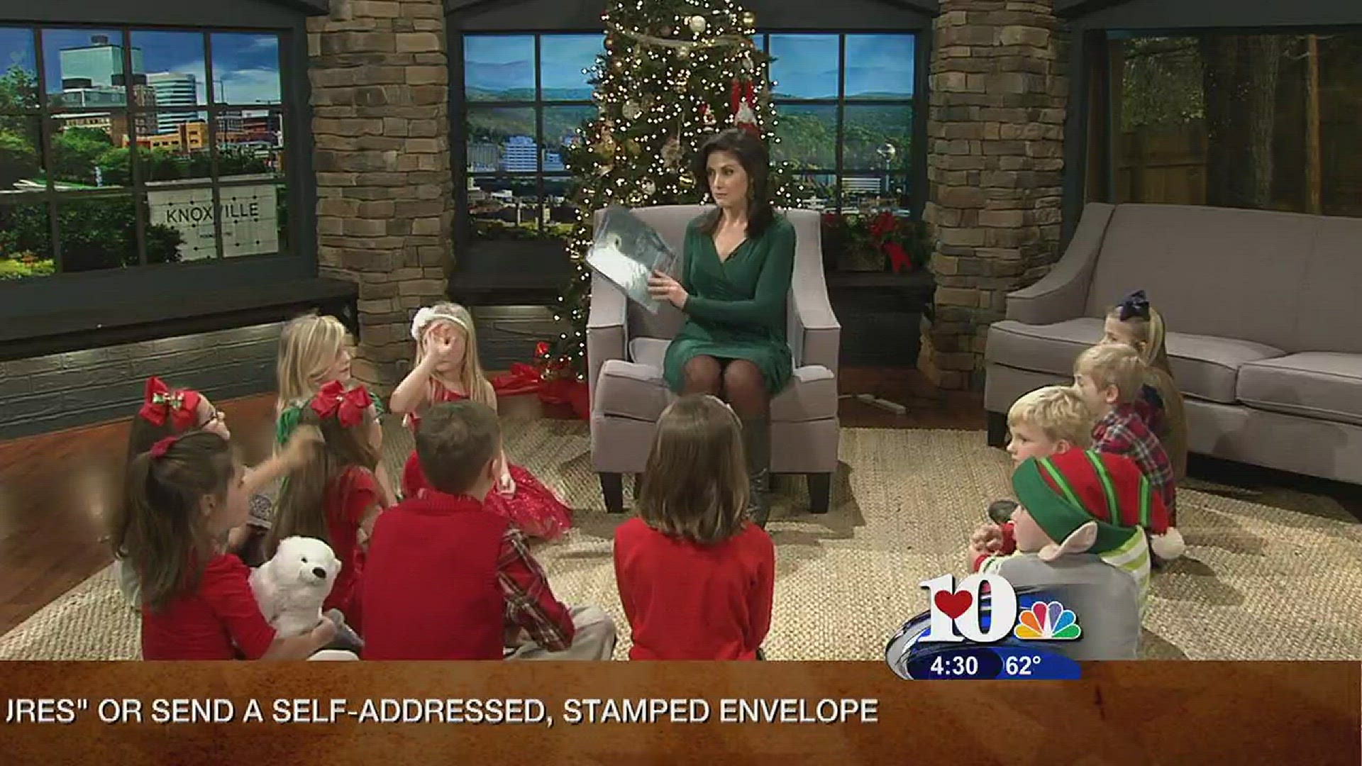 On the eve of Christmas Eve, Beth Haynes reads "Night Before Christmas." Dec. 23, 2015