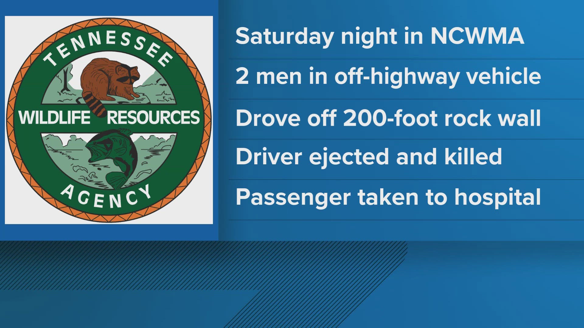 The deceased driver was identified as 41-year-old Josh Mefford and the passenger was identified as 27-year-old Rick Violes.