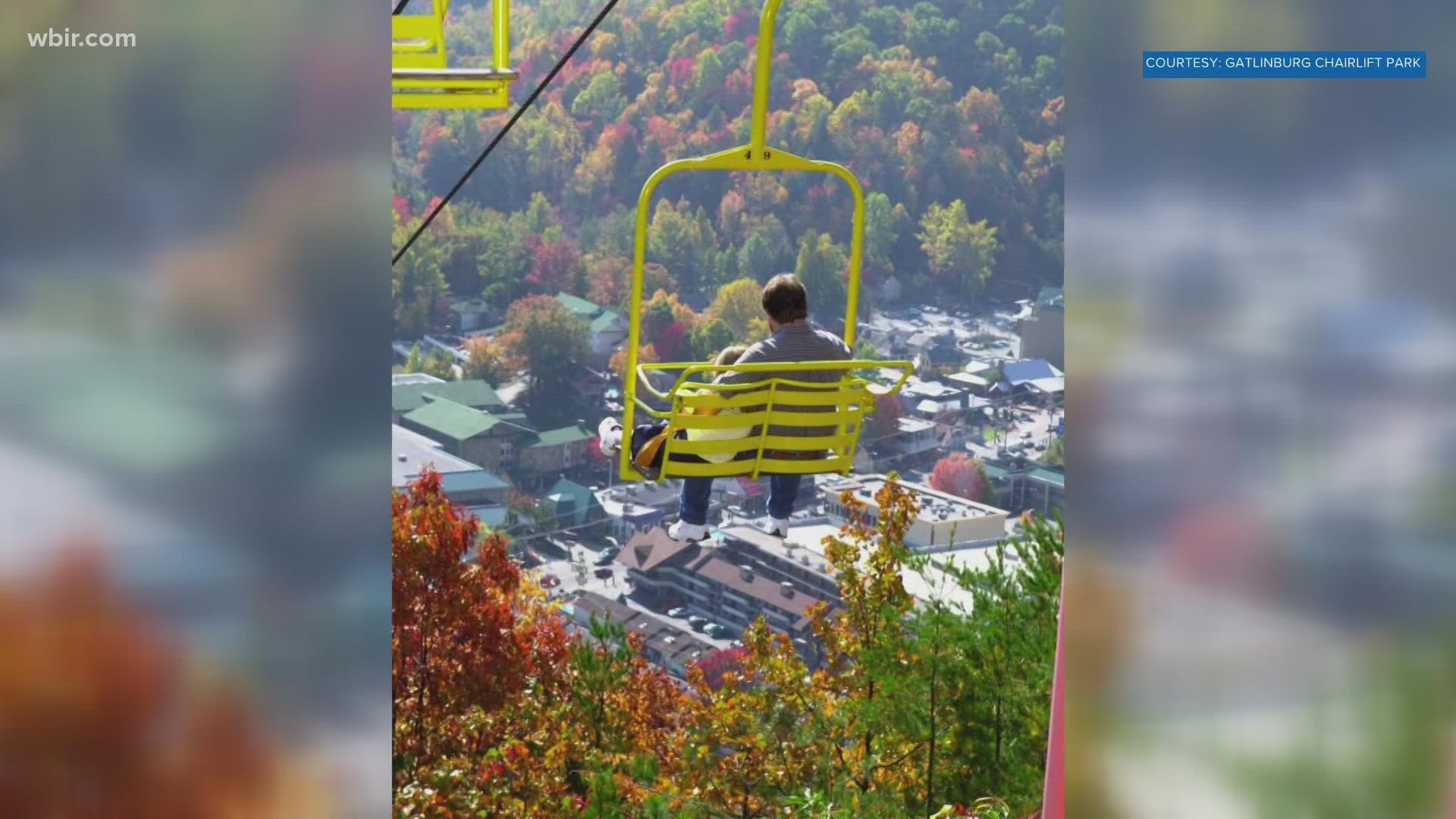 The Gatlinburg SkyLift Park said they were auctioning off 11 chairs that survived the 2016 wildfires. Money will go to help people affected by the tornadoes.