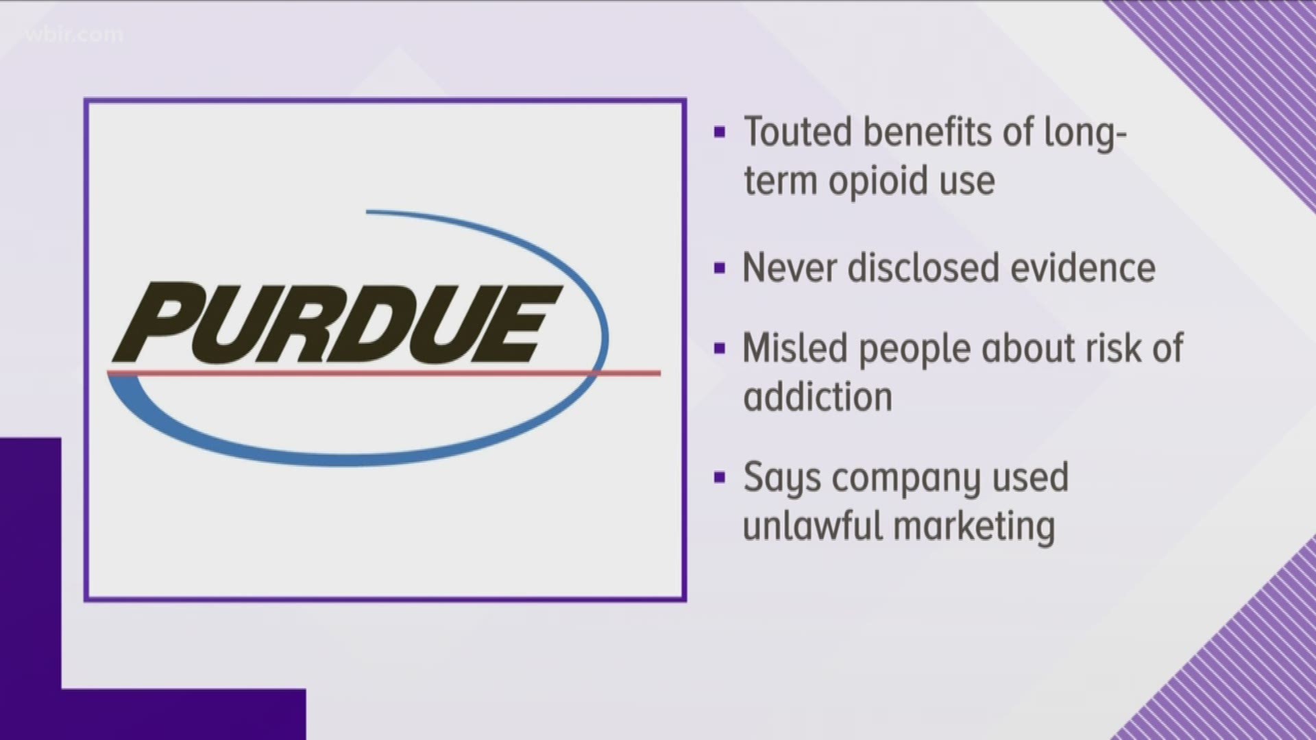 The lawsuit claims that Purdue Pharma created a false narrative that the drugs were safe to increase sales.