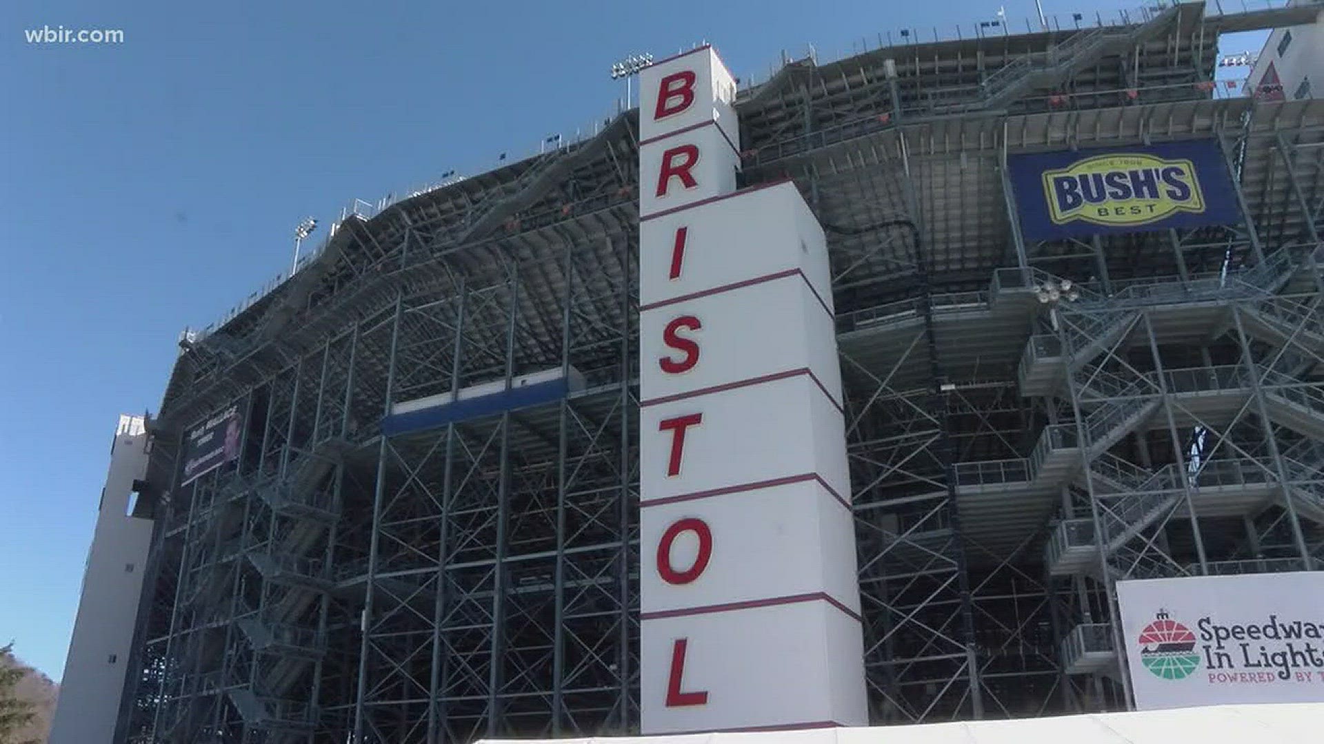 Jan. 19, 2018: 85 people will get the chance to rappel over the Bristol Motor Speedway tower.